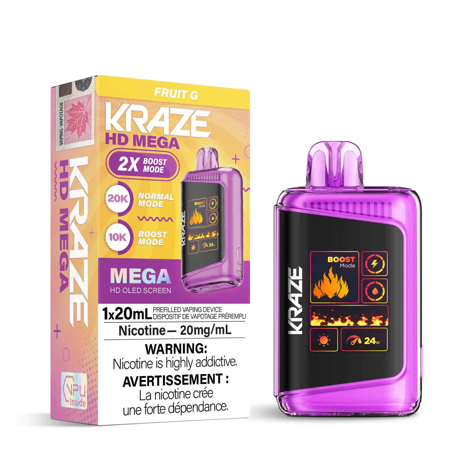 Fruit G Kraze HD Mega - Disposable 20K by KRAZE