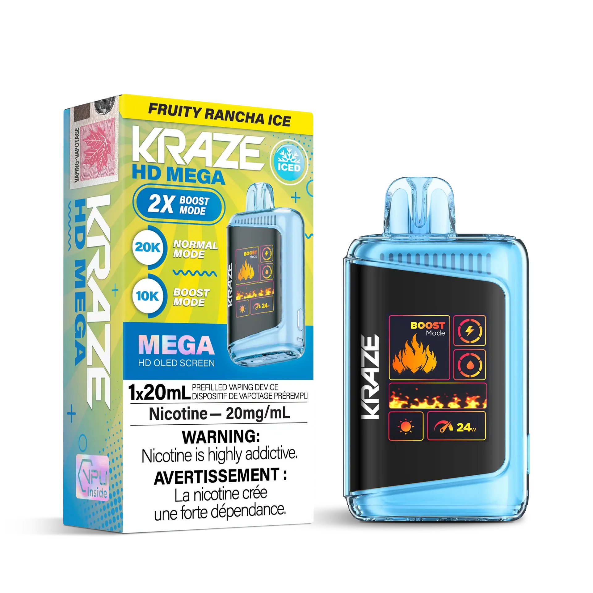 Fruity Rancha Ice Kraze HD Mega - Disposable 20K by KRAZE