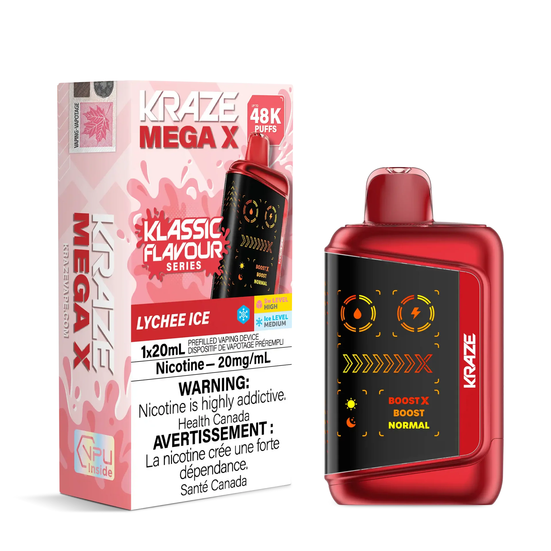 Lychee Ice Kraze Mega X - Disposable 48K by KRAZE