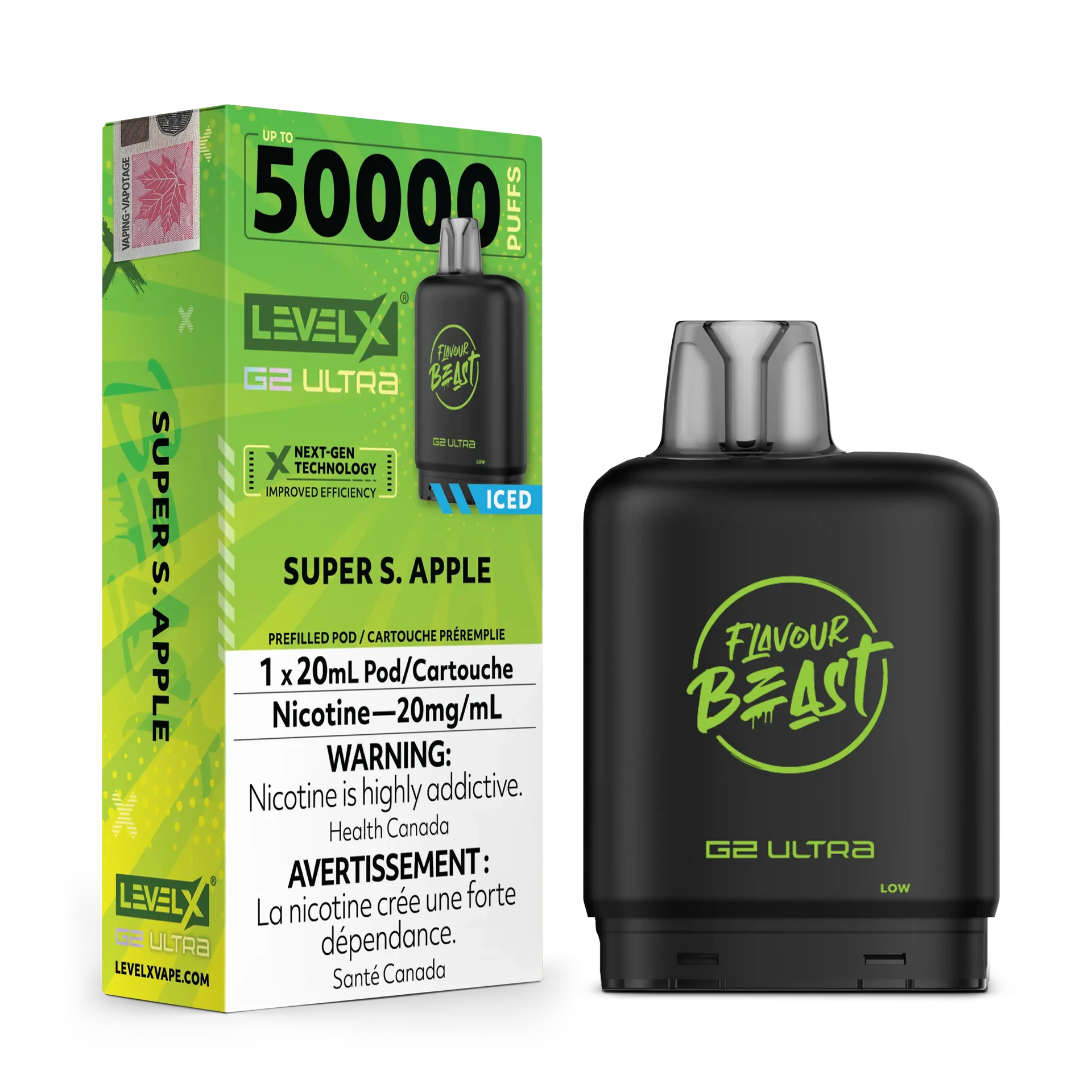 Super S. Apple Iced by Level X Flavour Beast G2 Ultra 50K