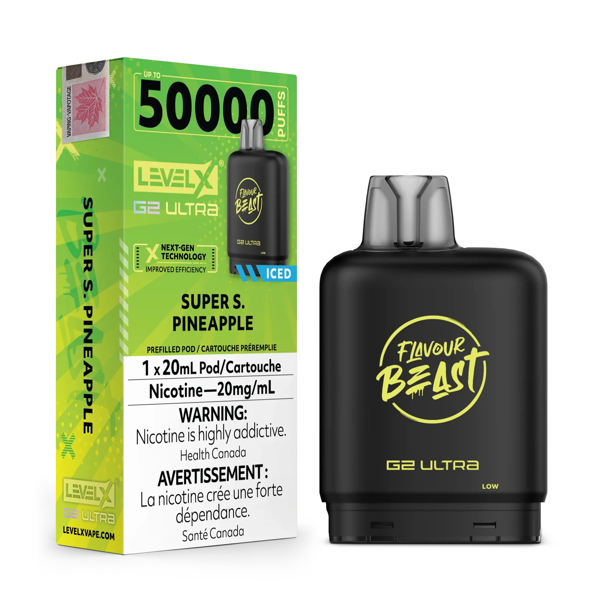 Super S. Pineapple Iced by Level X Flavour Beast G2 Ultra 50K