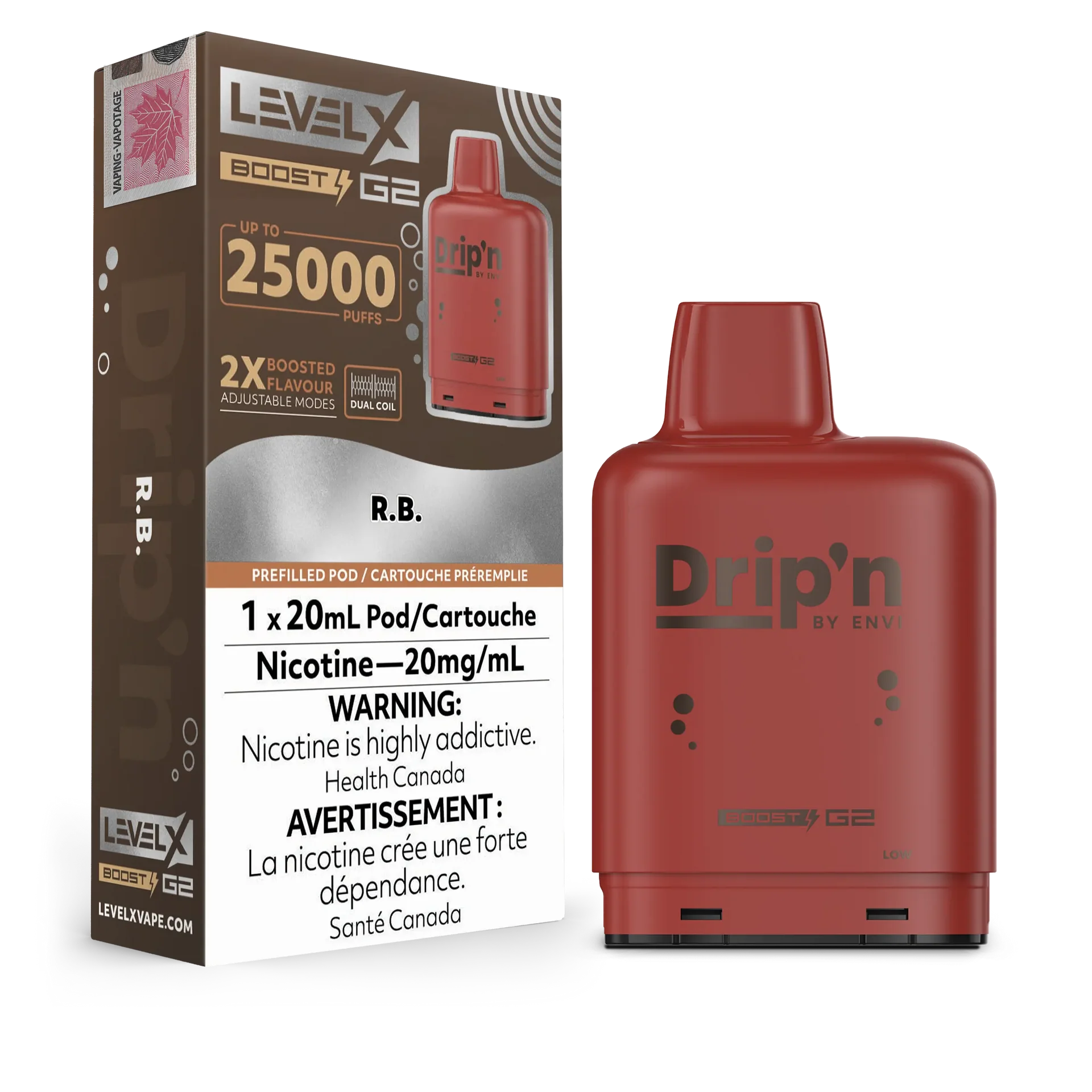 Root B by Level X Drip'n G2 Boost 25K – 20mg by LEVEL X BY DRIP'N