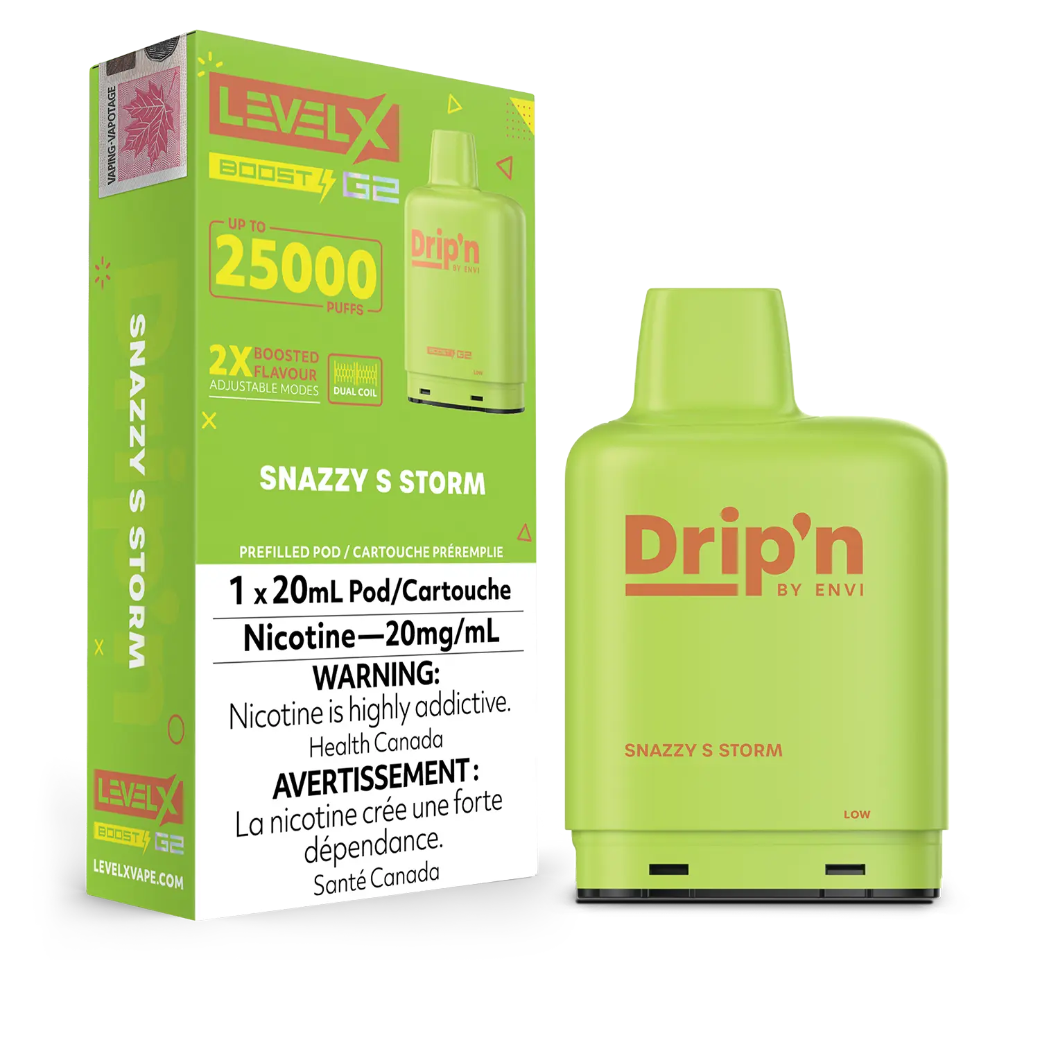 Snazzy S Storm by Level X Drip'n G2 Boost 25K – 20mg by LEVEL X BY DRIP'N