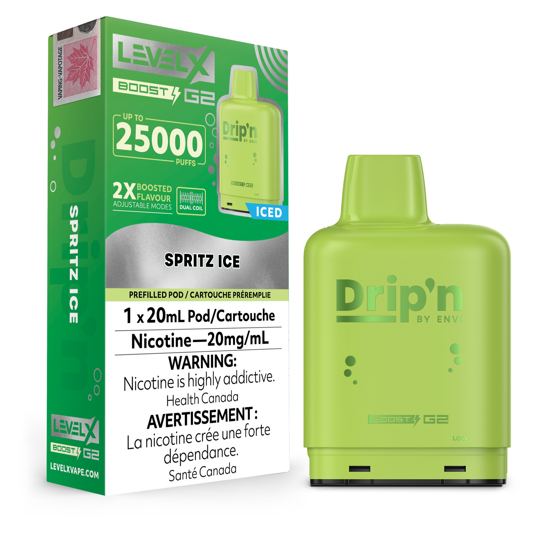 Spritz by Level X Drip'n G2 Boost 25K – 20mg by LEVEL X BY DRIP'N