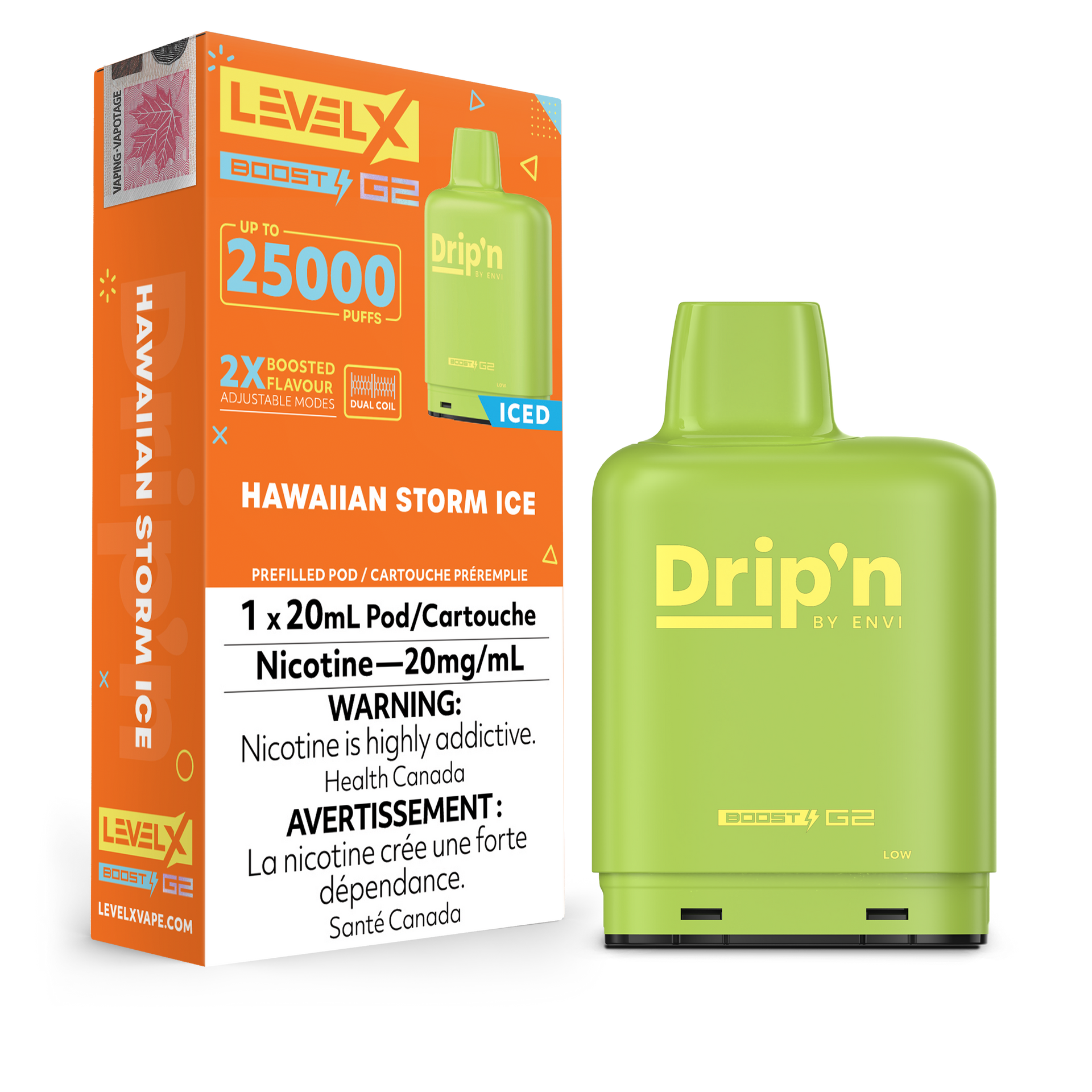 Hawaiian Storm Ice by Level X Drip'n G2 Boost 25K – 20mg by LEVEL X BY DRIP'N
