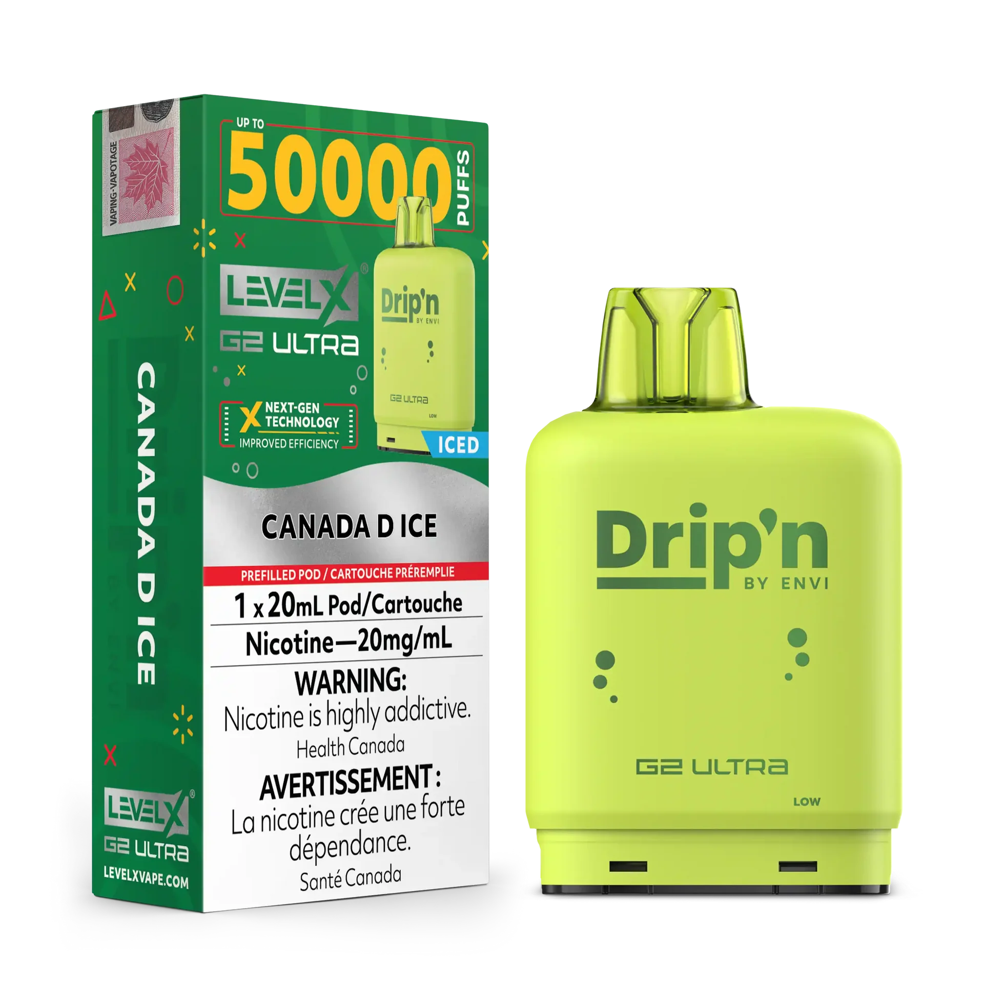 Canada D Ice by Level X Drip'n G2 Ultra 50K – 20mg by LEVEL X BY DRIP'N