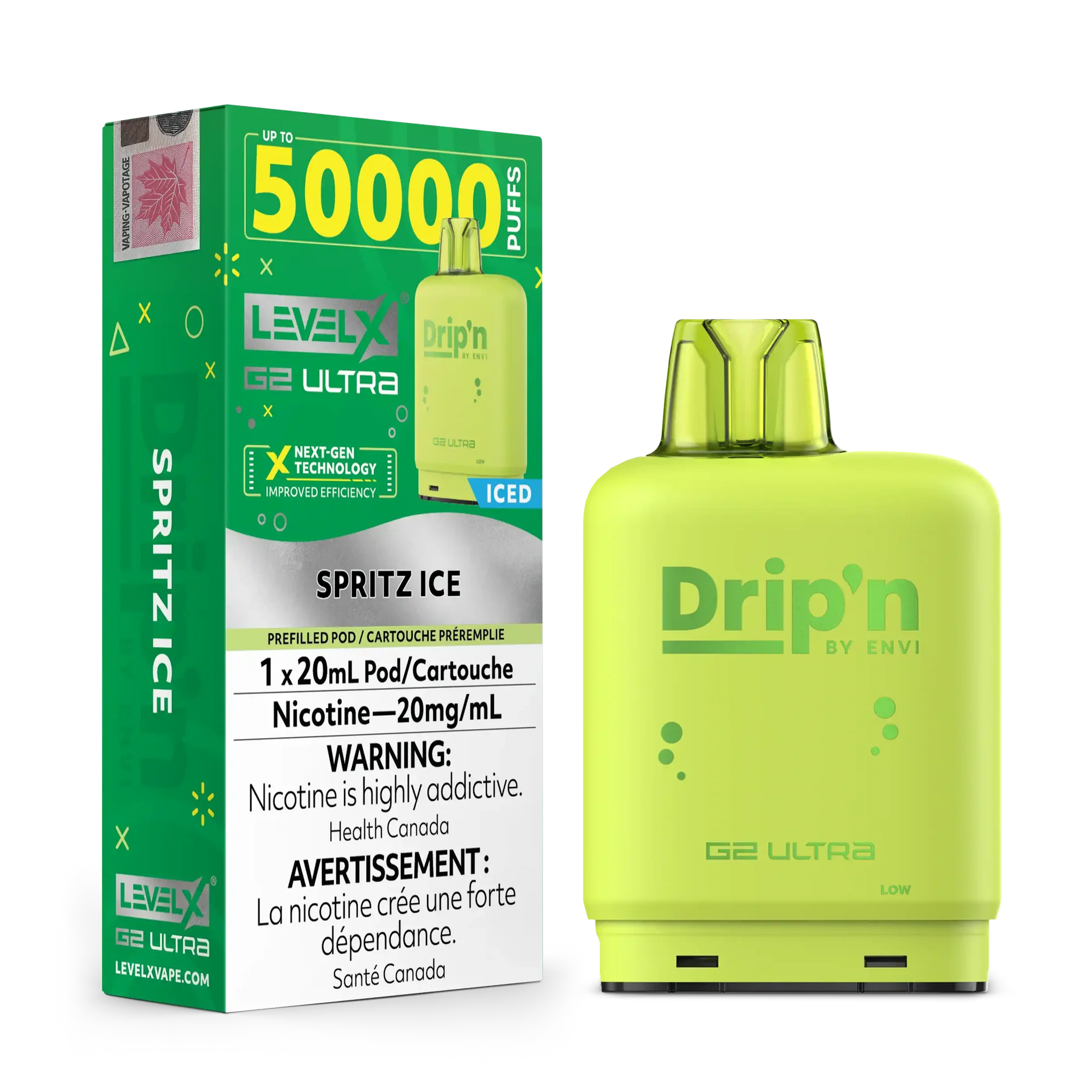 Spritz Ice by Level X Drip'n G2 Ultra 50K – 20mg by LEVEL X BY DRIP'N