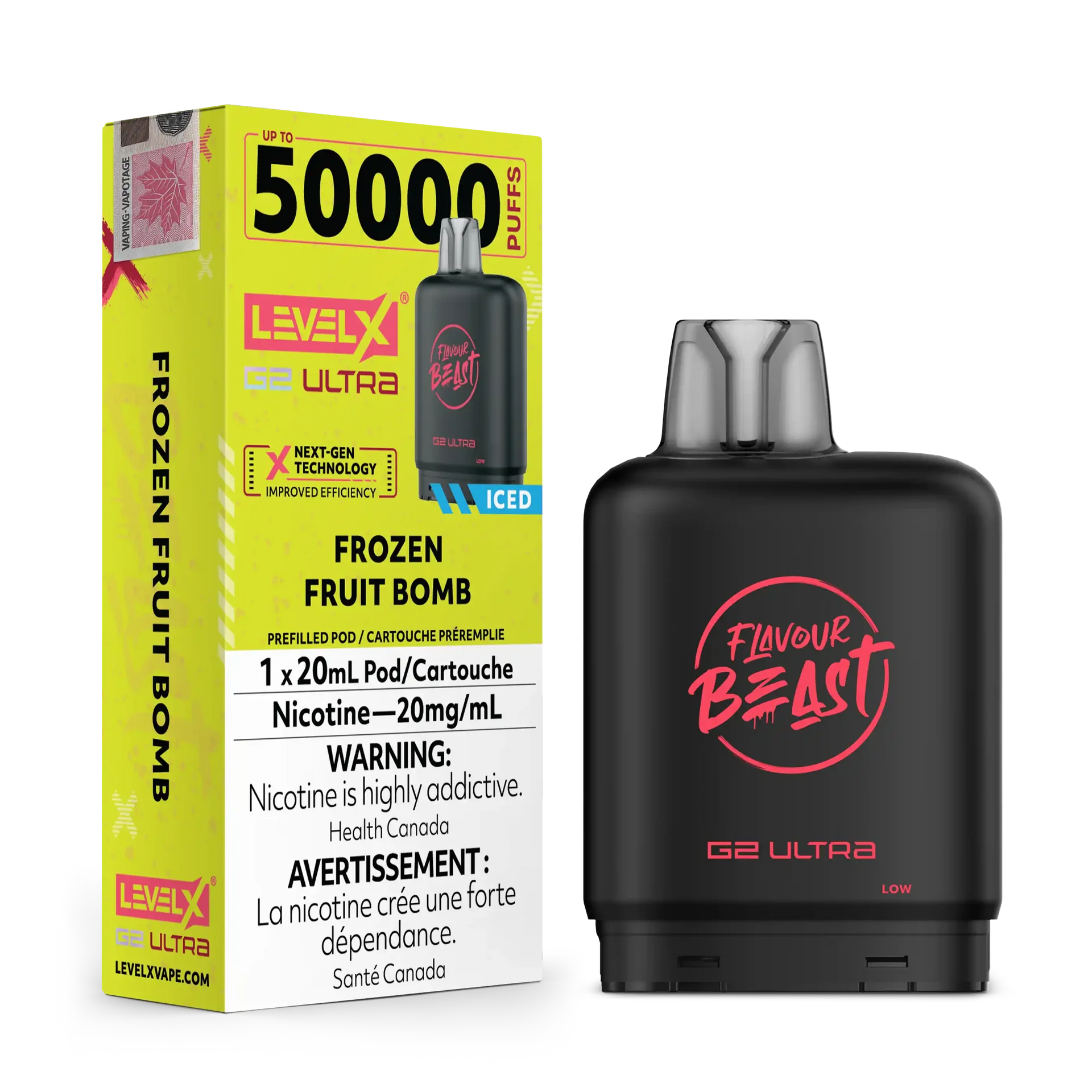 Frozen Fruit Bomb by Level X Flavour Beast G2 Ultra 50K by LEVEL X BY FLAVOUR BEAST