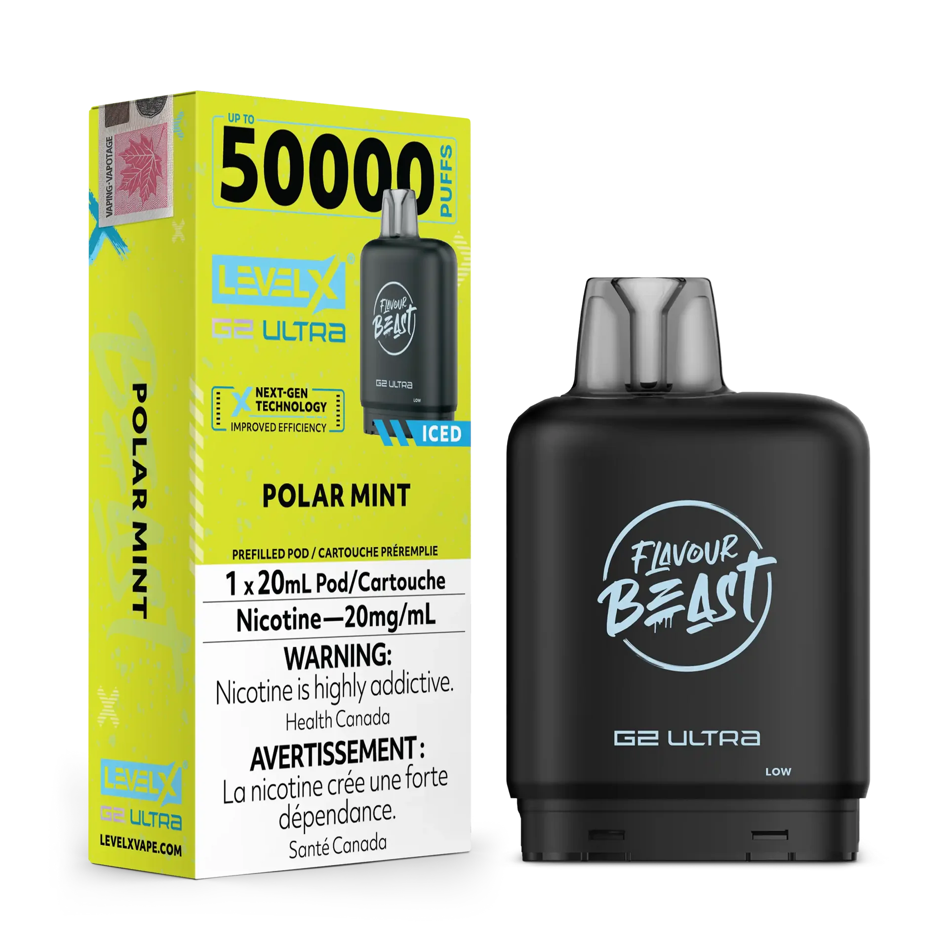 Polar Mint by Level X Flavour Beast G2 Ultra 50K by LEVEL X BY FLAVOUR BEAST