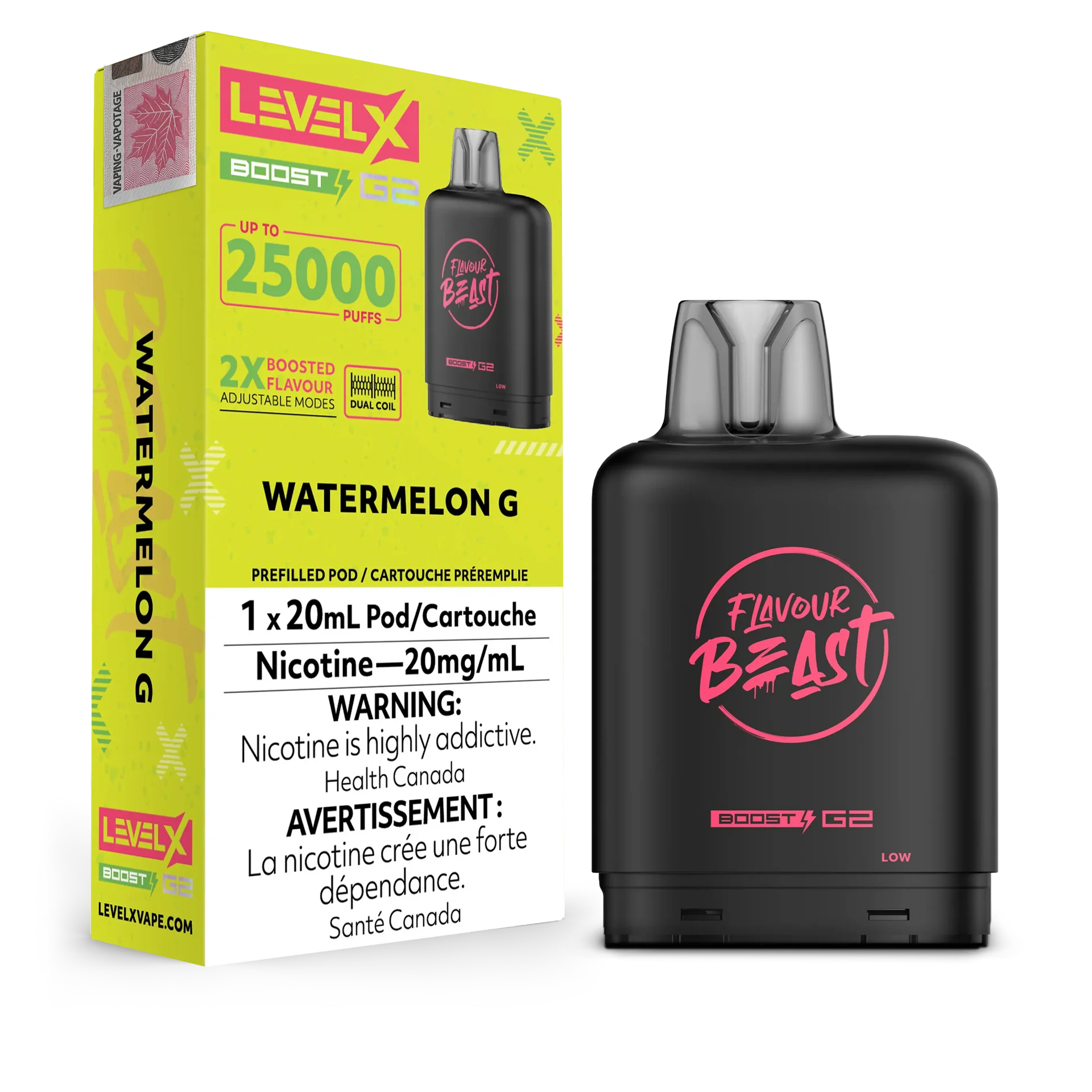 Super Sour Lemon (Iced) Flavour Beast Boost G2 Pods 25K