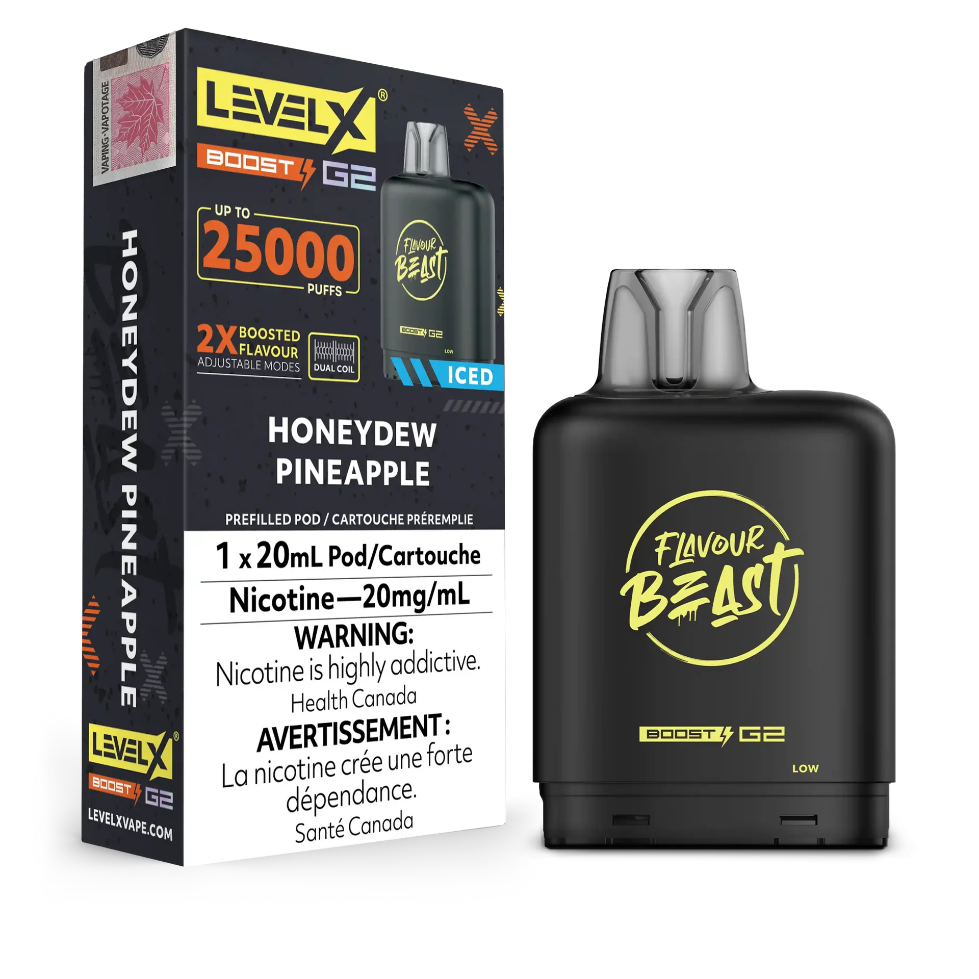 Honeydew Pineapple Flavour Beast Boost G2 Pods 25K
