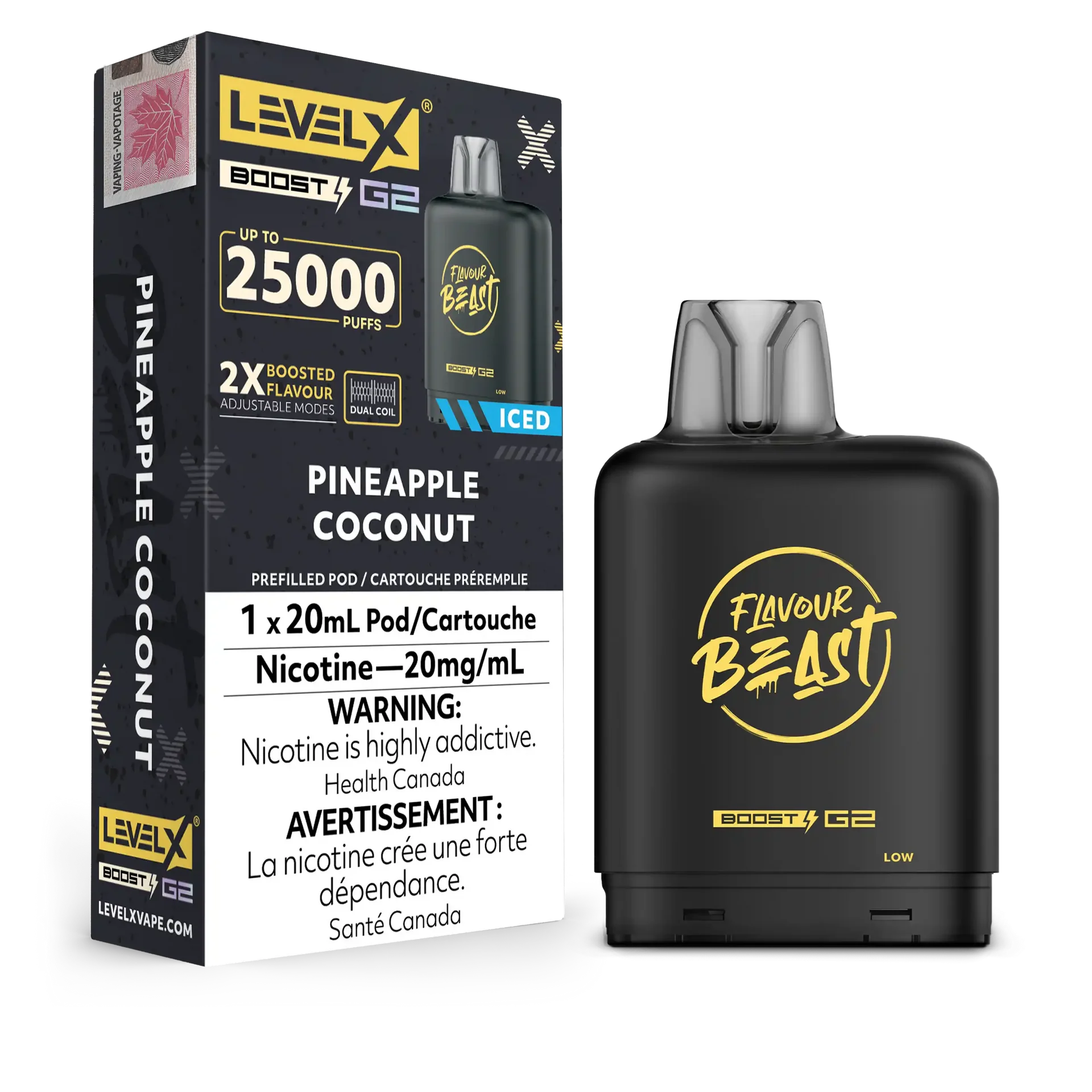 Pineapple Coconut Flavour Beast Boost G2 Pods 25K