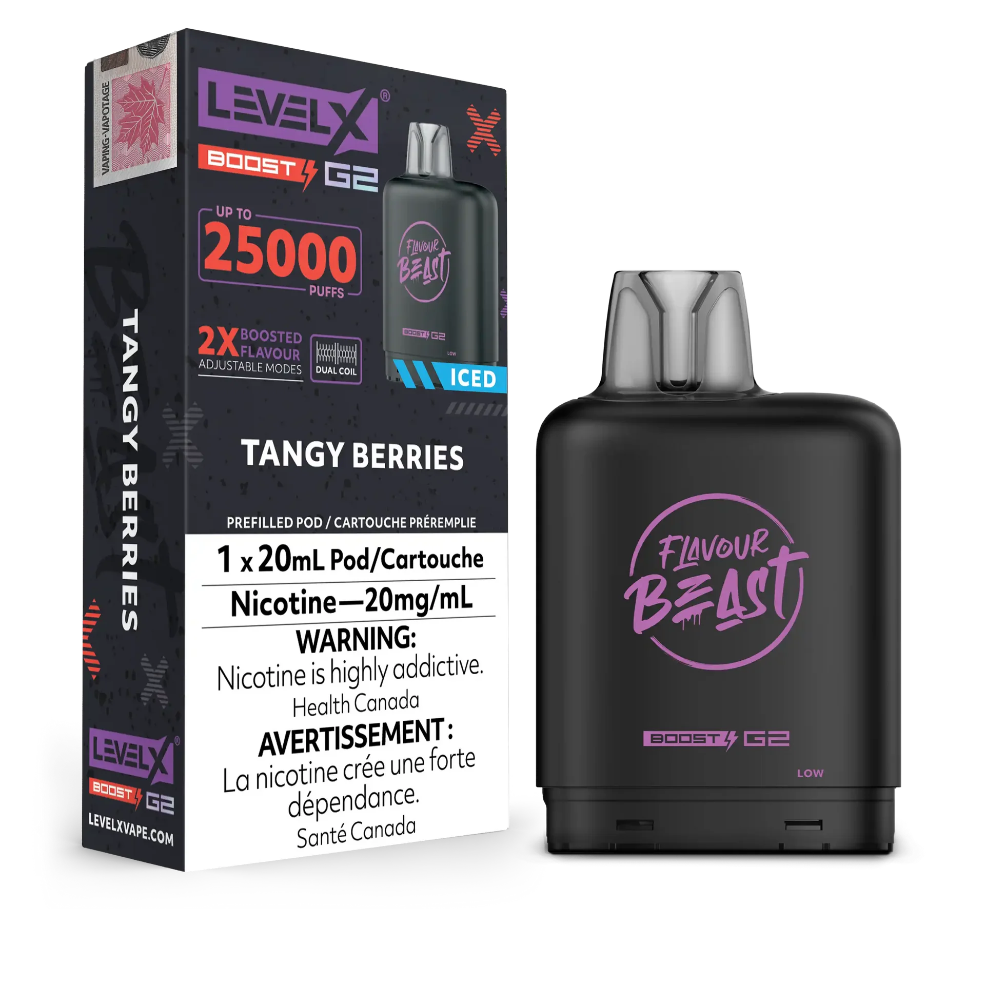 Tangy Berries Flavour Beast Boost G2 Pods 25K