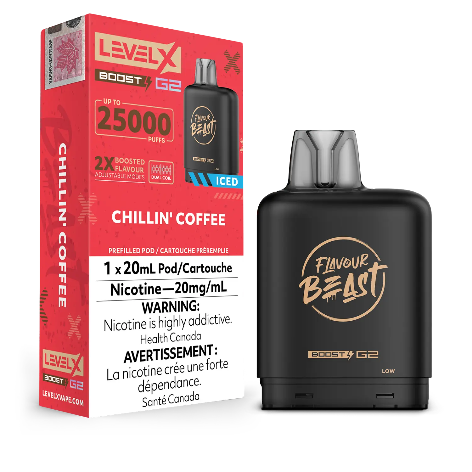 Chillin' Coffee (Iced) Flavour Beast Boost G2 Pods 25K