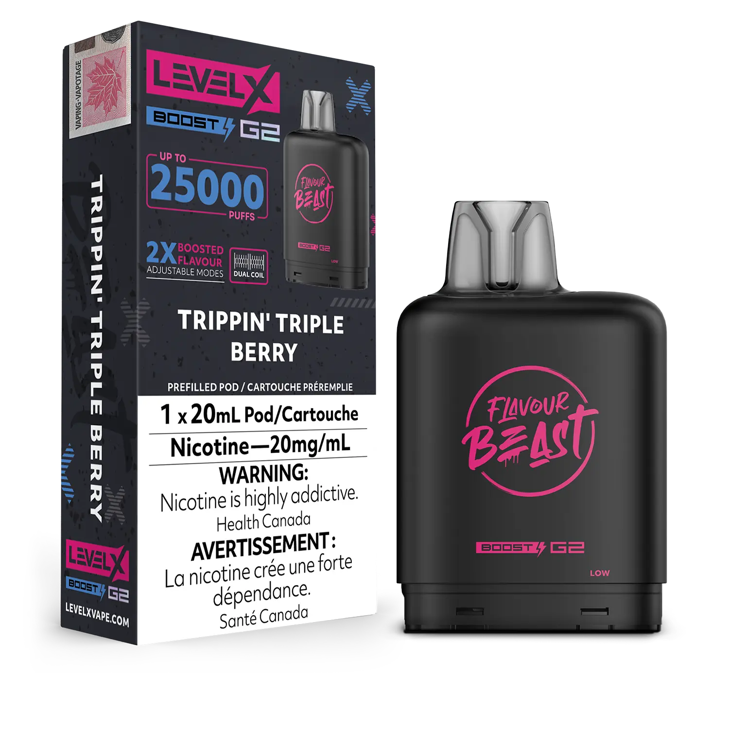 Trippin' Triple Berry Flavour Beast Boost G2 Pods 25K