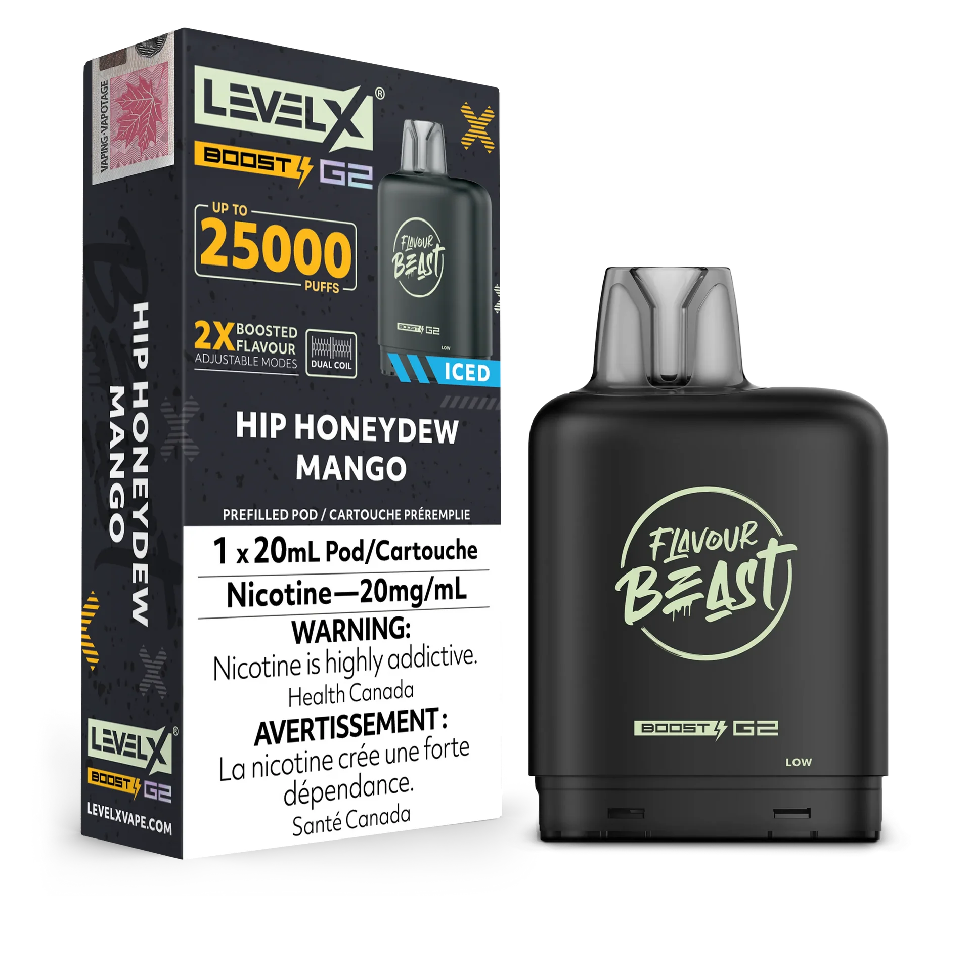 Groovy Grape Passionfruit Iced Flavour Beast Boost G2 Pods 25K