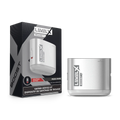 Level X Boost G1 device kit in pearl white, showing the compact device and its packaging.
