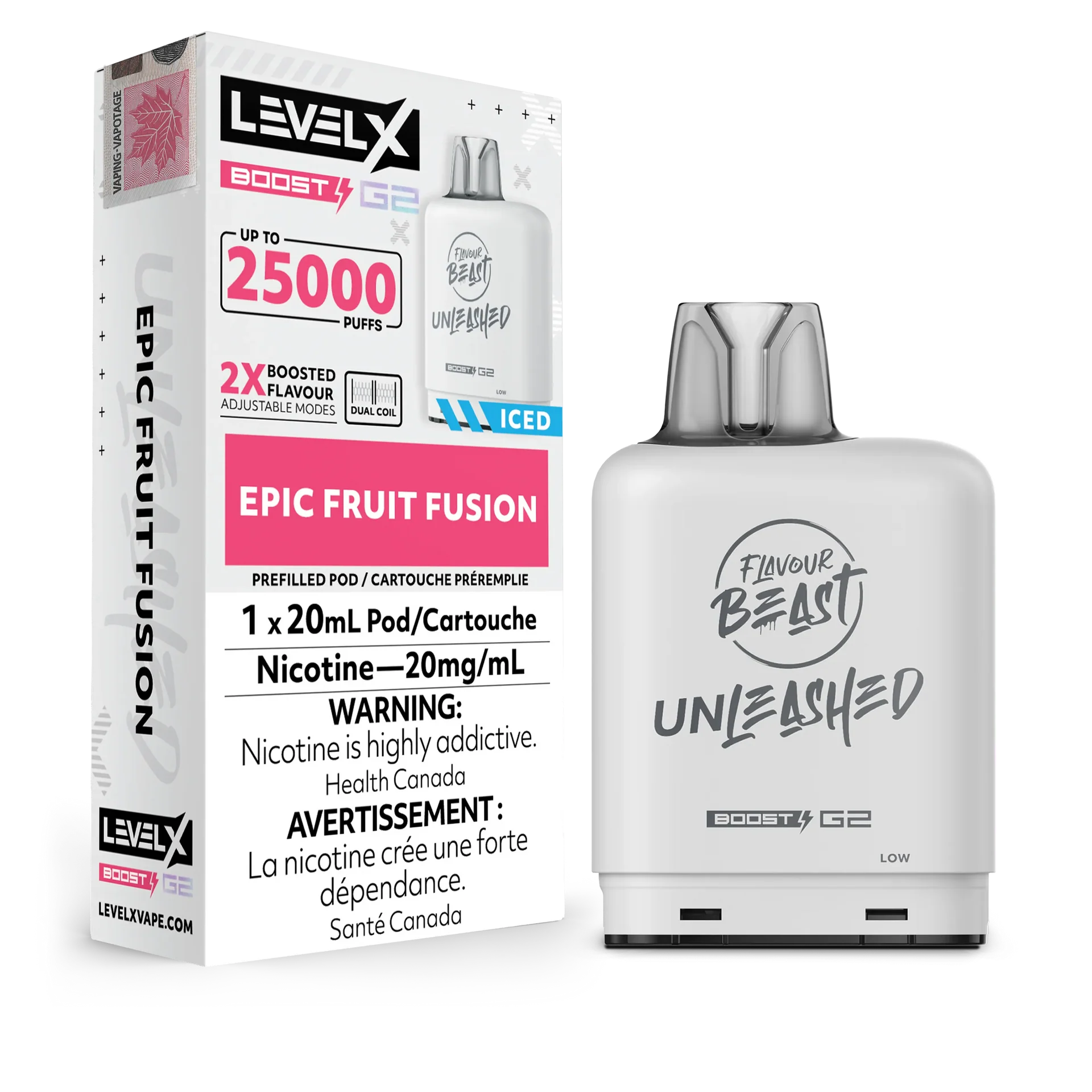 Epic Fruit Fusion Flavour Beast Boost G2 Unleashed Pods 25K by LEVEL X BY FLAVOUR BEAST