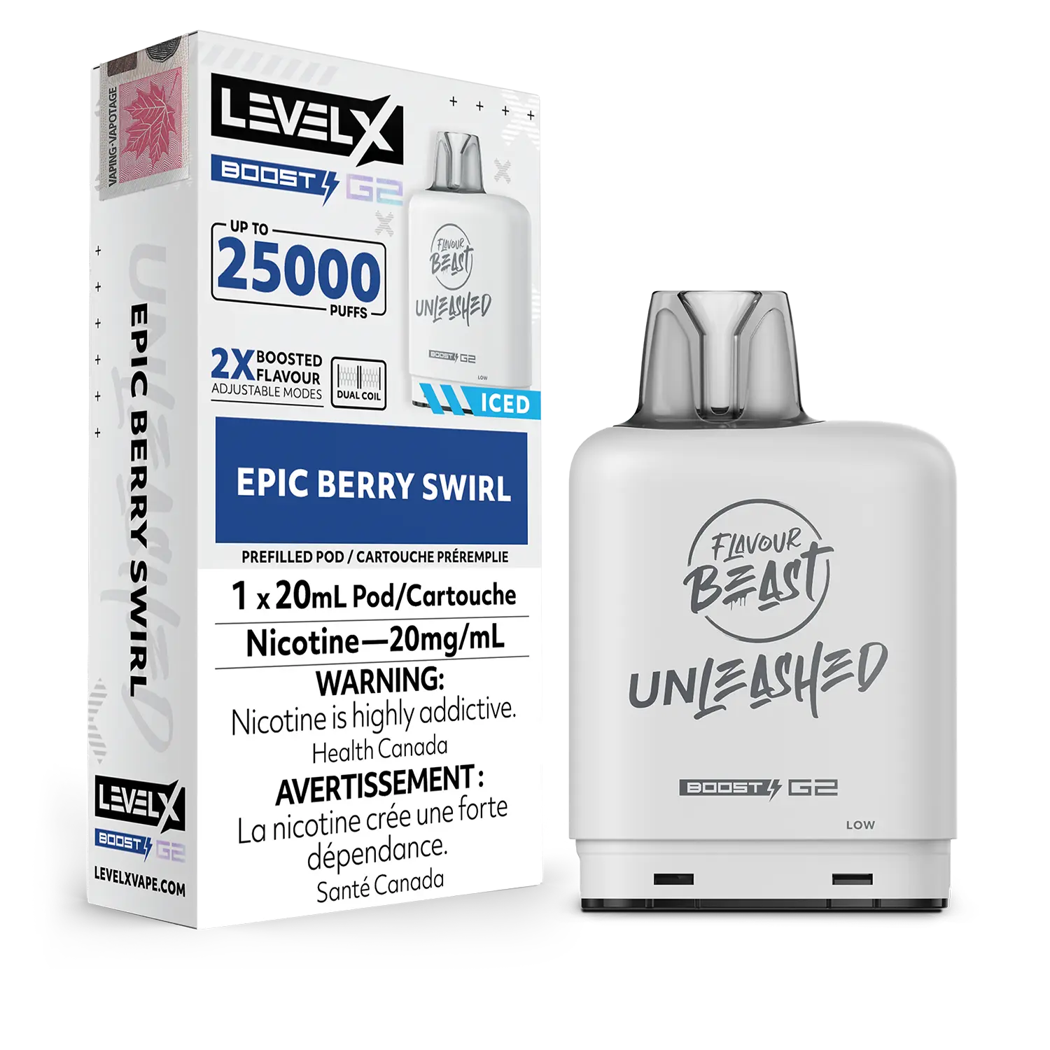 Epic Berry Swirl Flavour Beast Boost G2 Unleashed Pods 25K