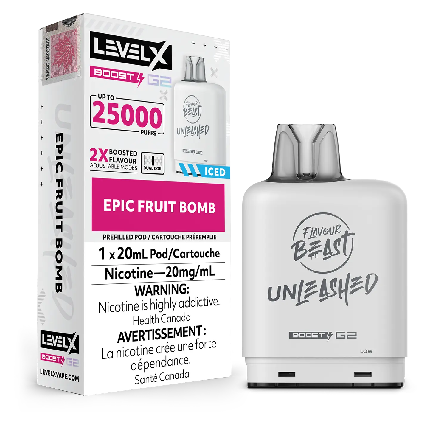 Epic Fruit Bomb Flavour Beast Boost G2 Unleashed Pods 25K by LEVEL X BY FLAVOUR BEAST