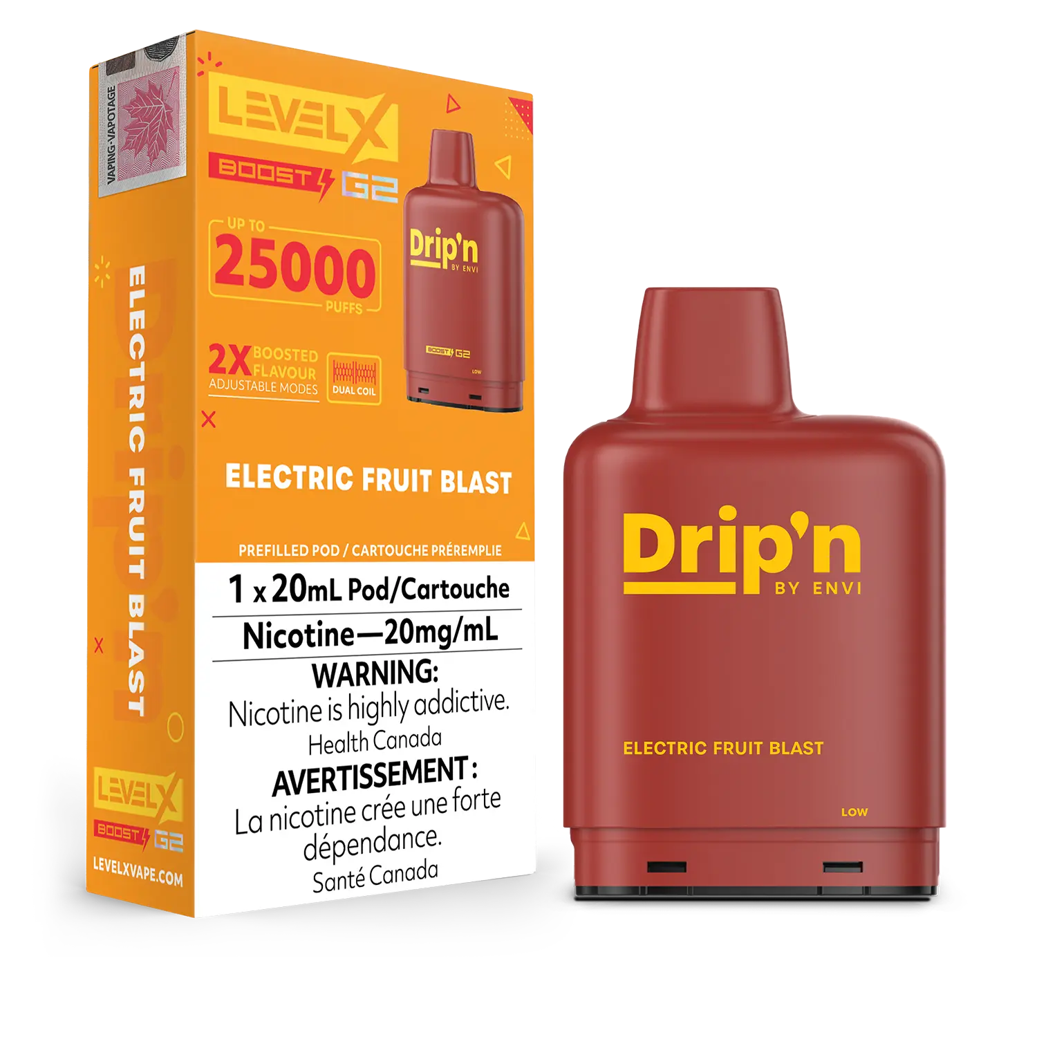 Level X - Drip'n Boost G2 Pods 25K