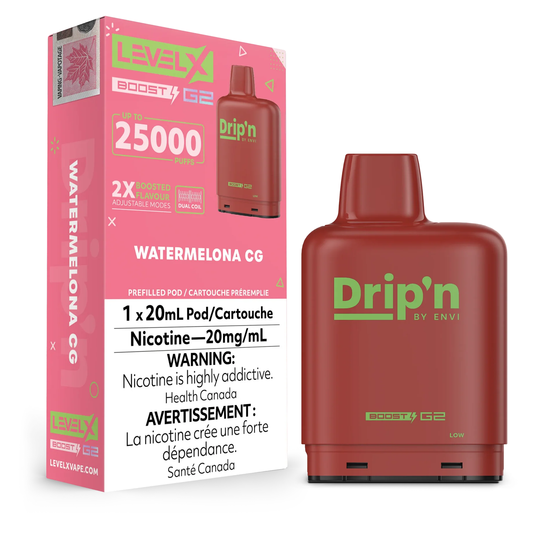 Level X - Drip'n Boost G2 Pods 25K