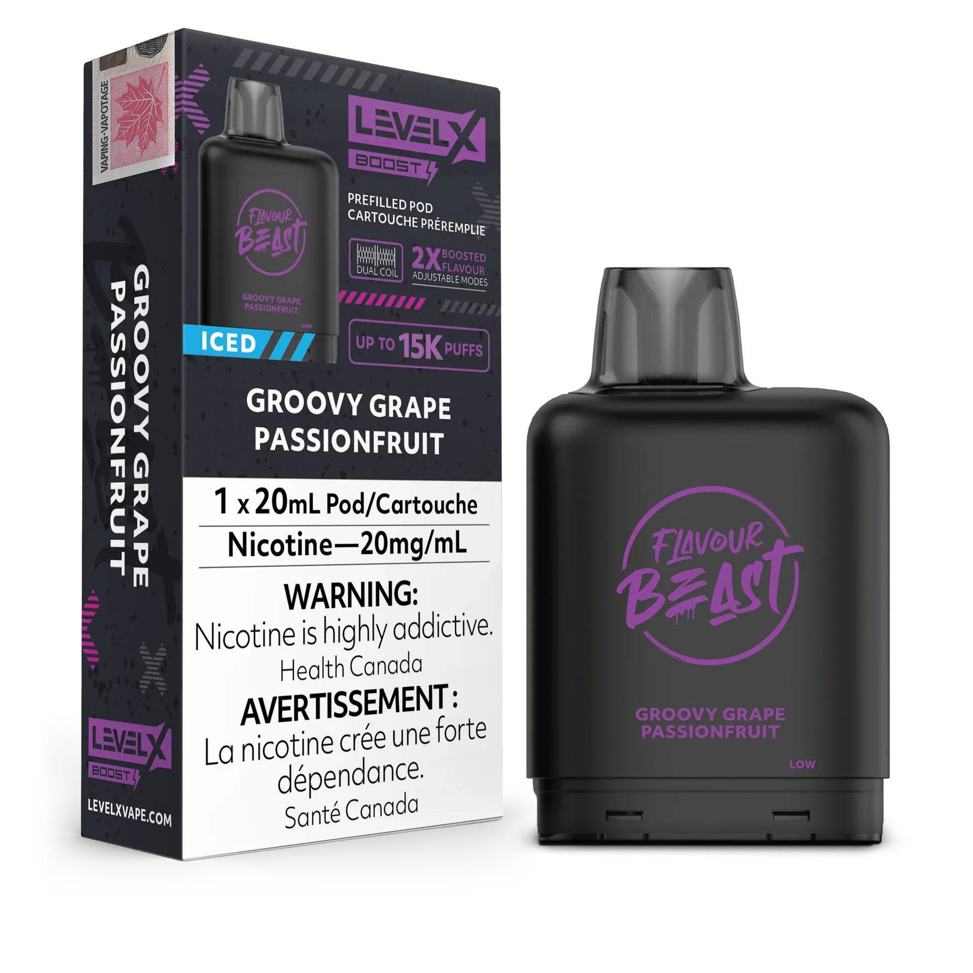 Level X - Flavour Beast Boost Pods 15K