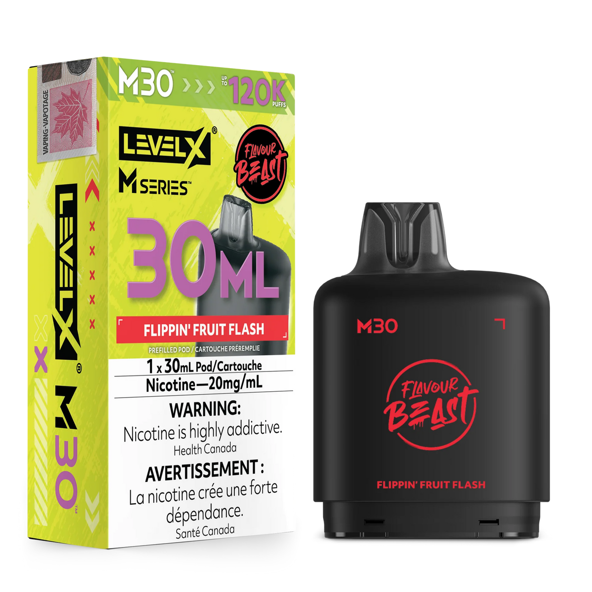Flippin' Fruit Flash Level X M Series Pod 30mL 120K Pod by LEVEL X BY FLAVOUR BEAST