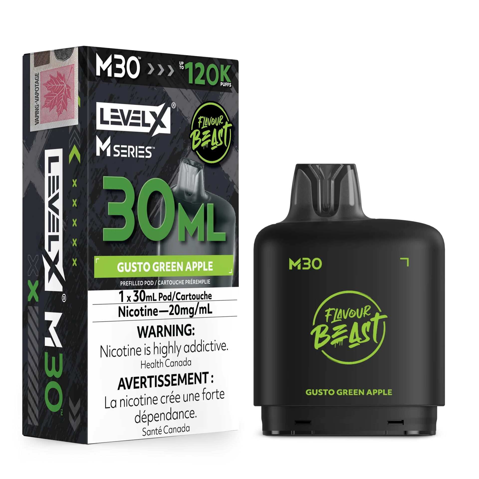 Flavourless Level X M Series Pod 30mL 120K Pod