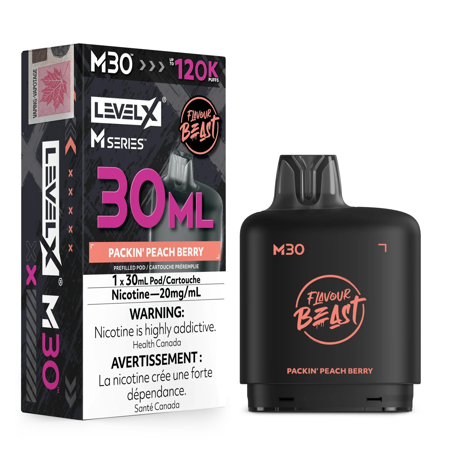 G.S. Grape Level X M Series Pod 30mL 120K Pod