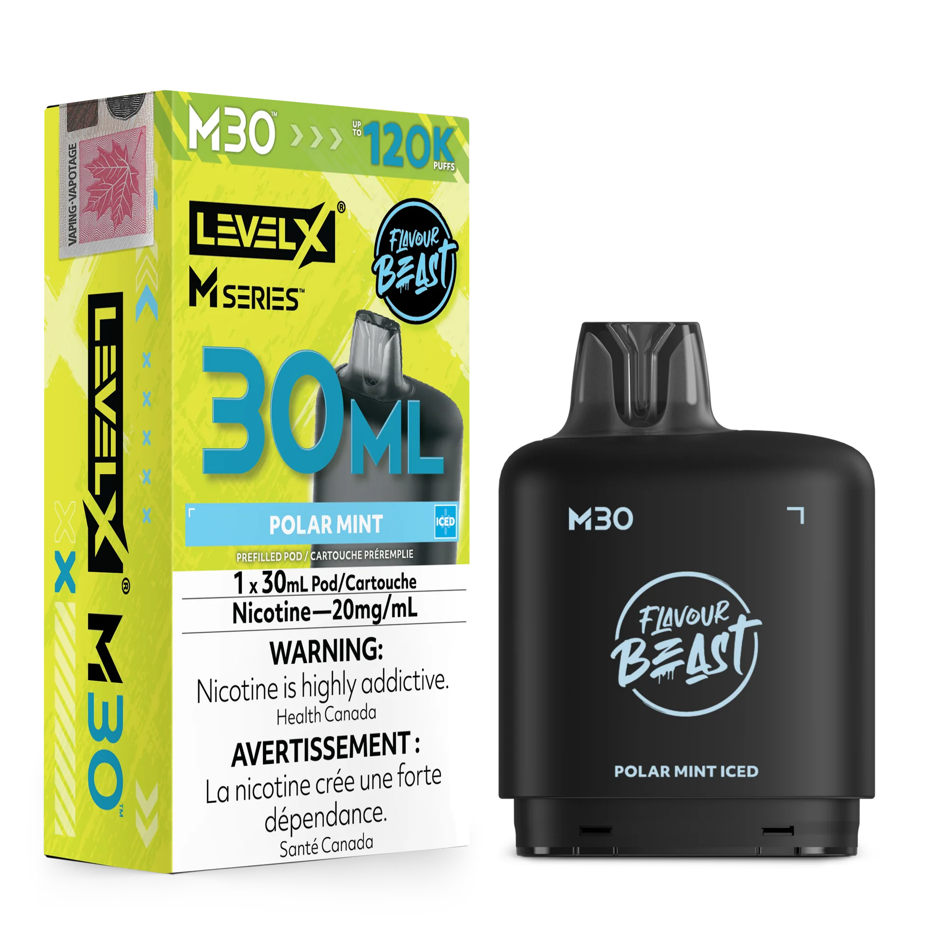 Polar Mint Iced Level X M Series Pod 30mL 120K Pod