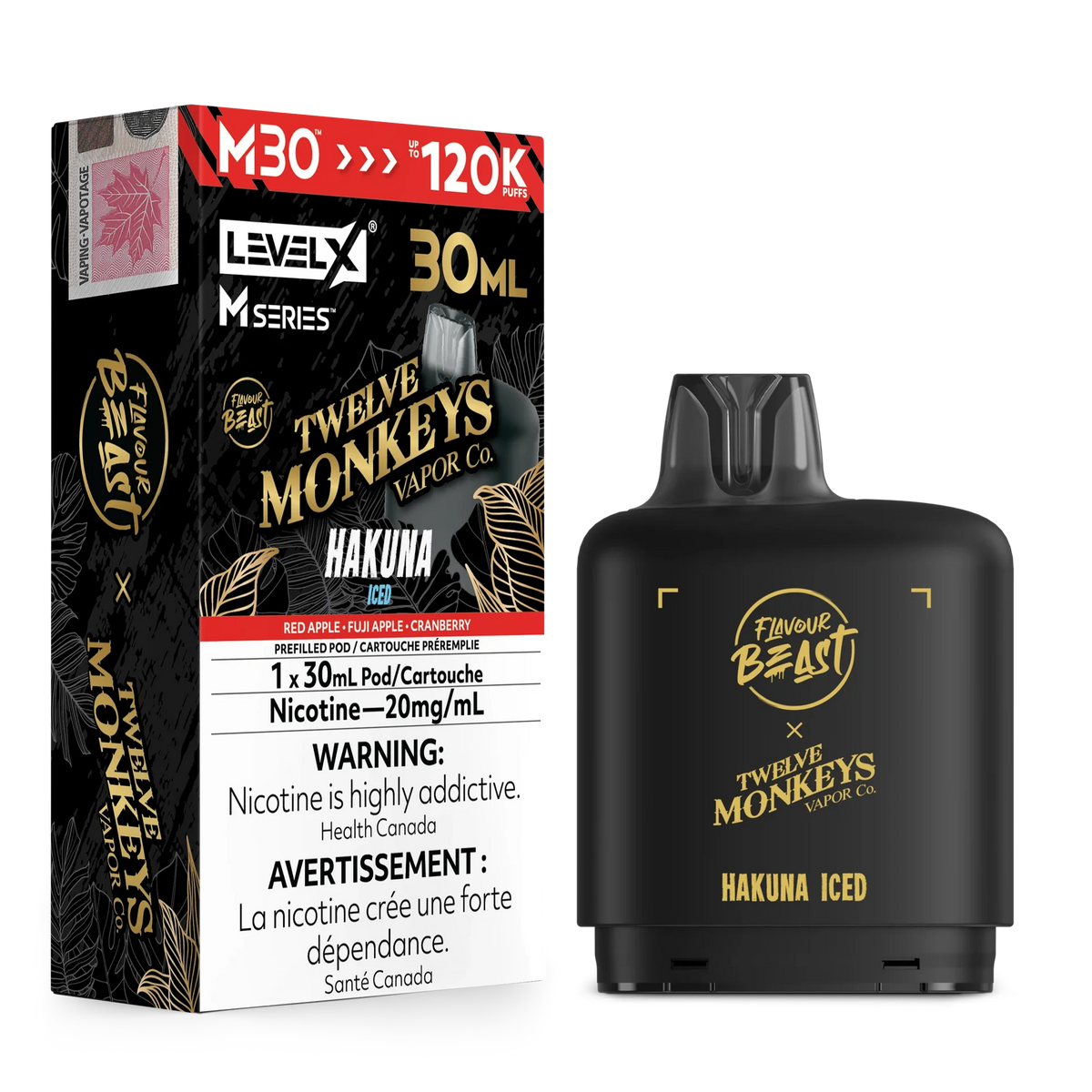 Hakuna Iced Level X M Series Pod 30mL 120K Pod by LEVEL X BY FLAVOUR BEAST