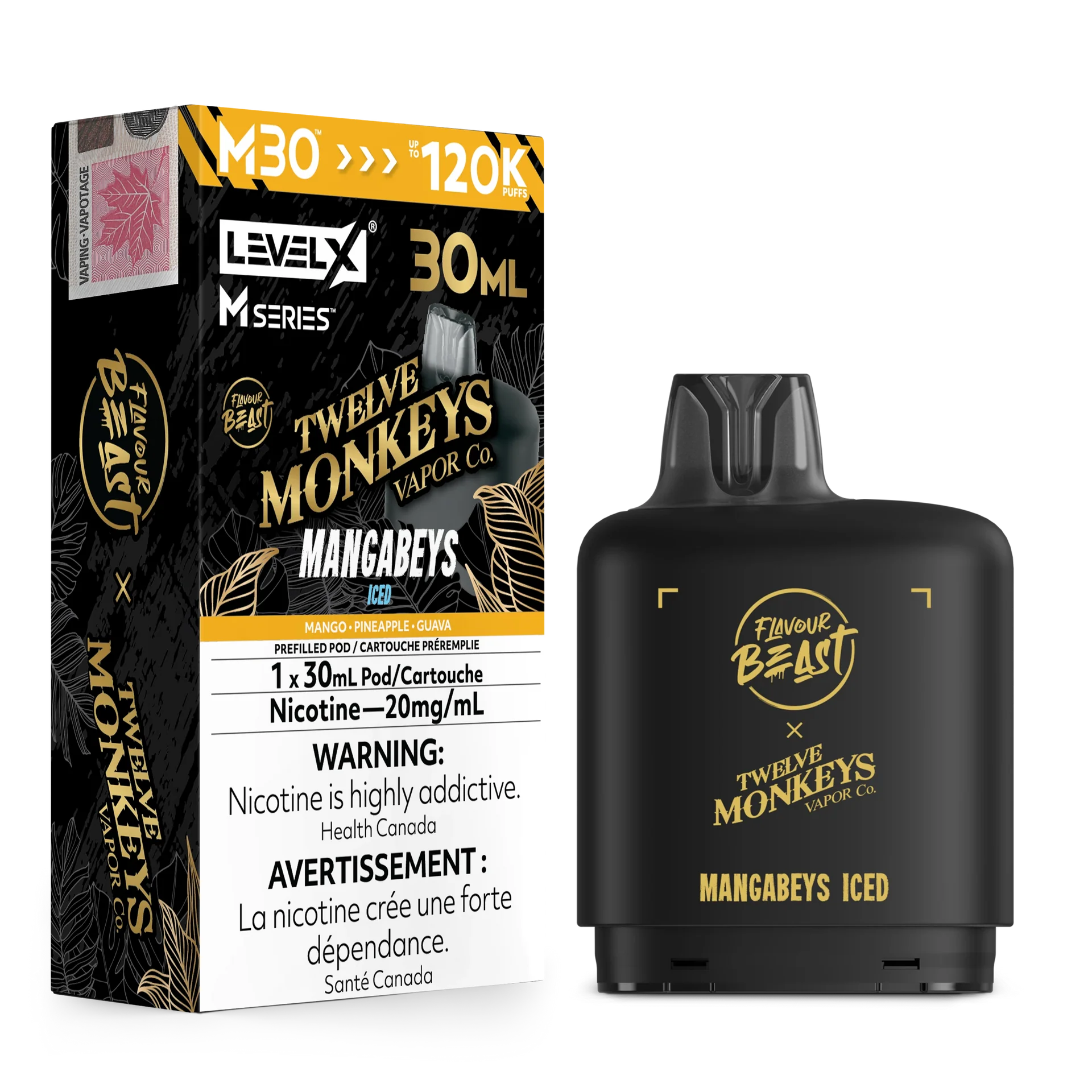 Mangabeys Iced Level X M Series Pod 30mL 120K Pod