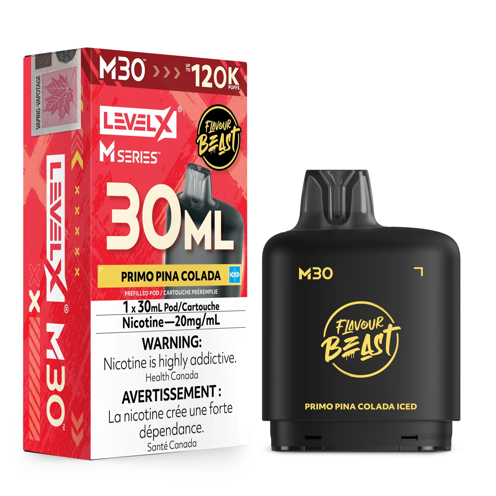 Primo Pina Colada Iced Level X M Series Pod 30mL 120K Pod