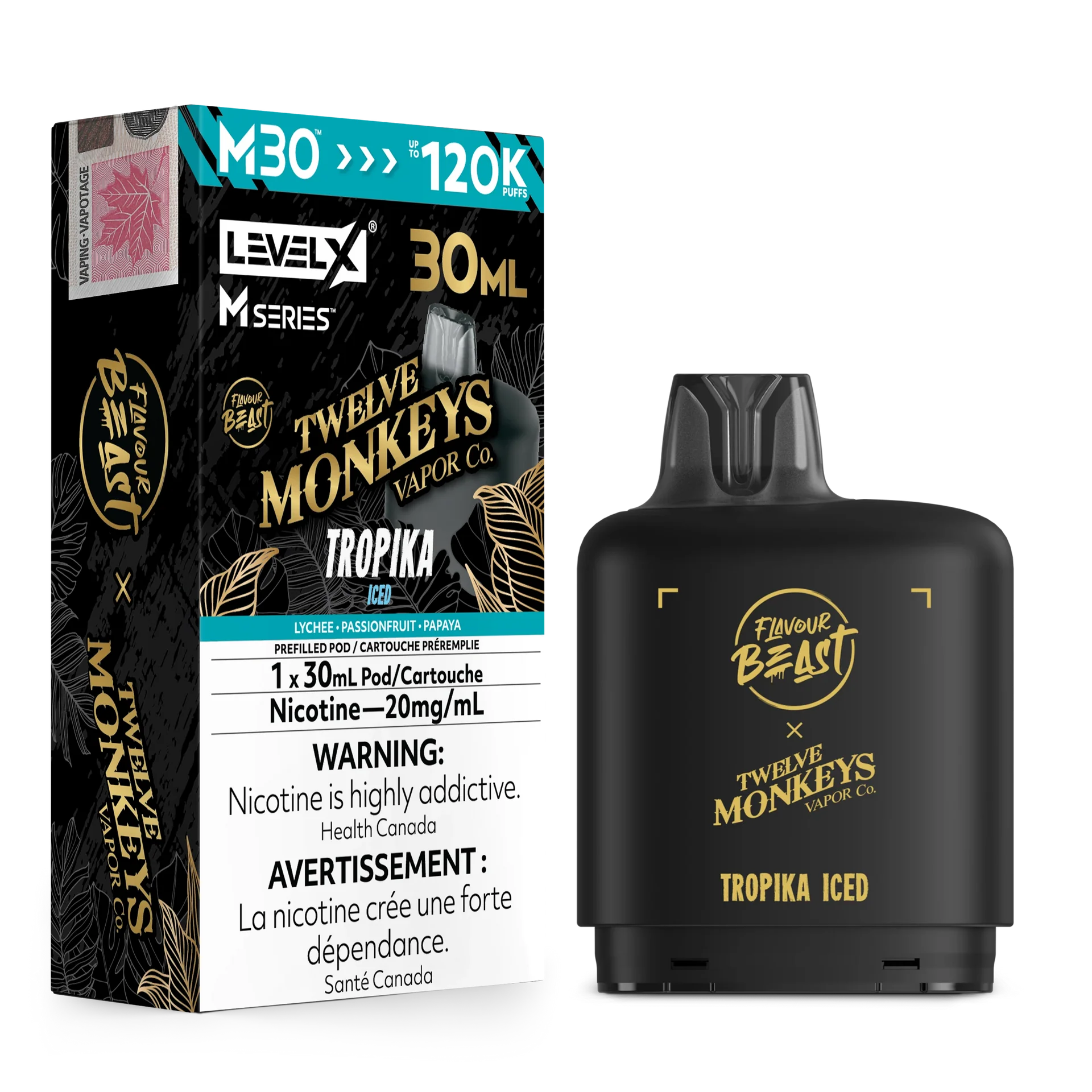 Tropika Iced Level X M Series Pod 30mL 120K Pod