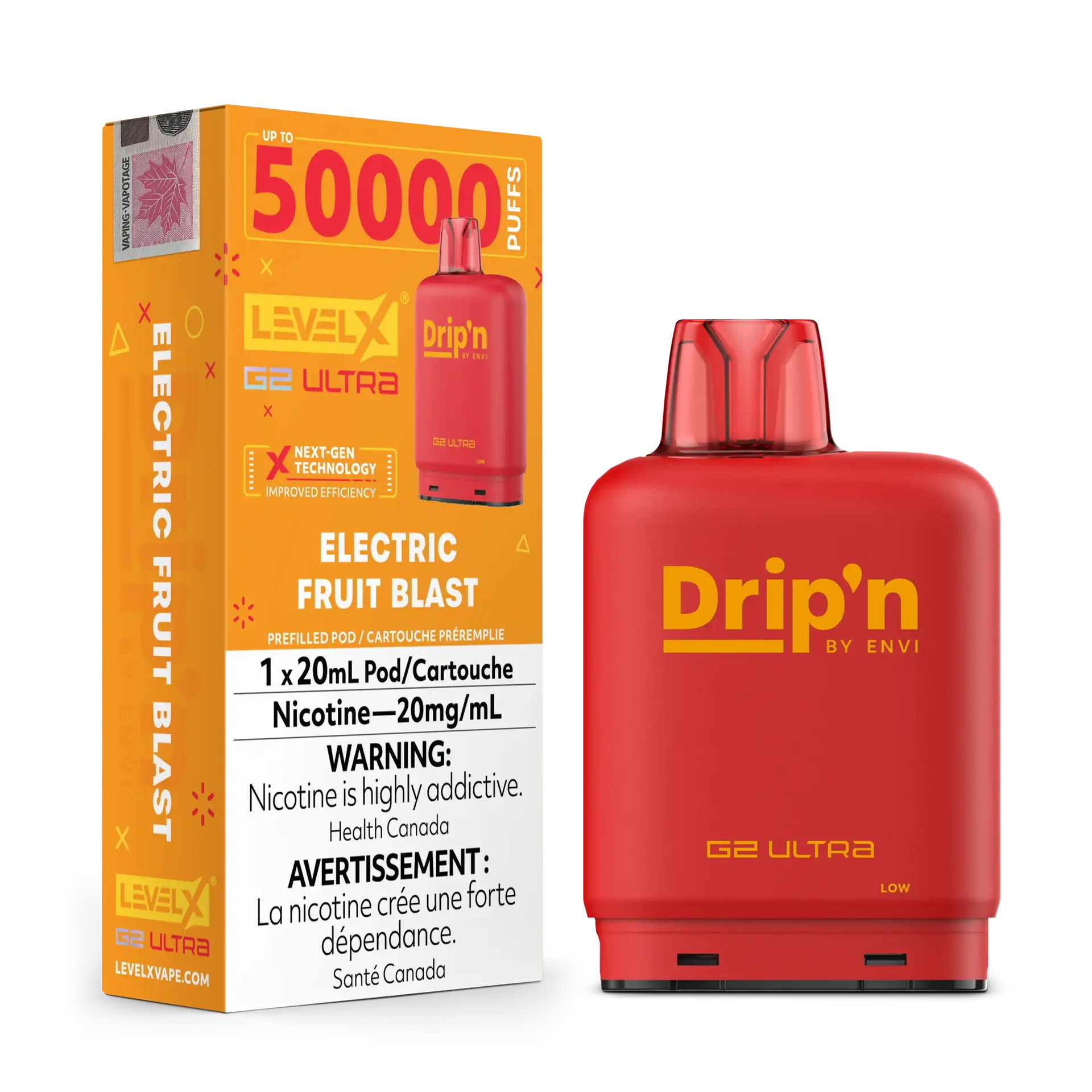 Electric Fruit Blast by Level X Drip'n G2 Ultra 50K – 20mg by LEVEL X BY DRIP'N