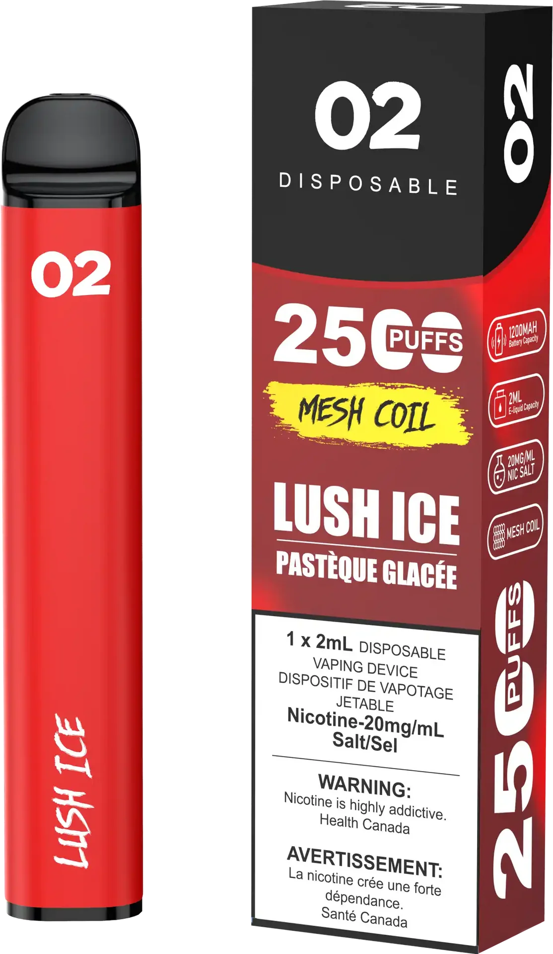 Lush Ice O2 - Disposable 2.5K