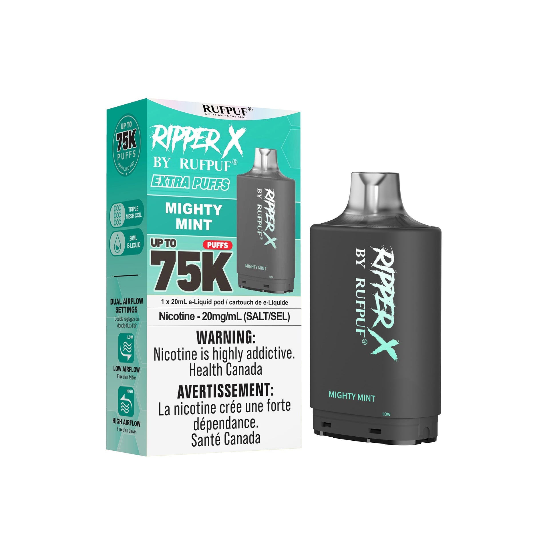 Mighty Mint Rufpuf Ripper X Pods 75K by RIPPER X BY RUFPUF