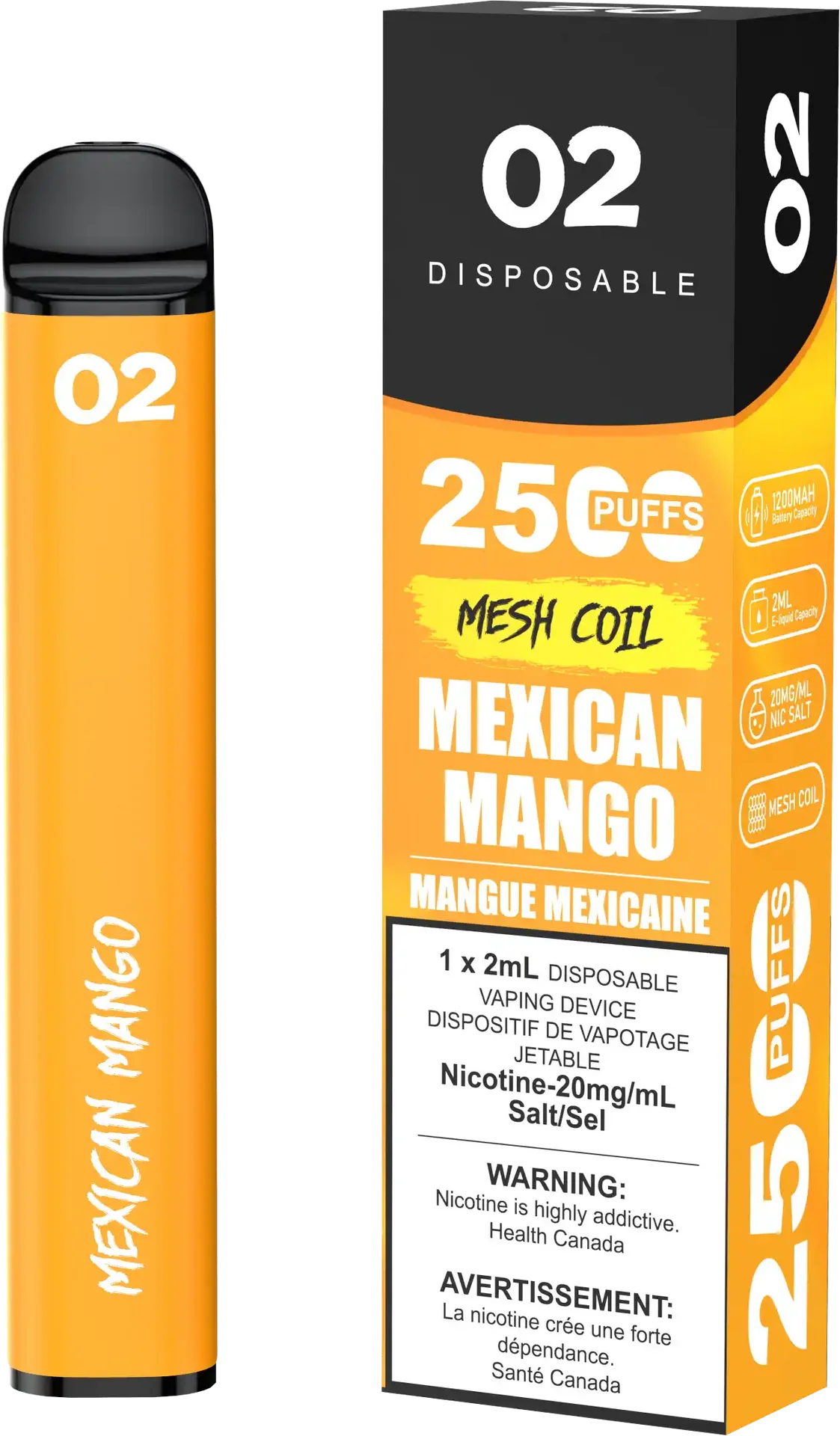 Mexican Mango O2 - Disposable 2.5K