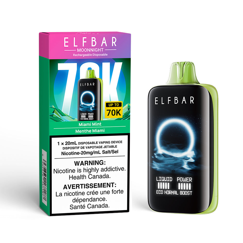 Miami Mint Elf Bar Moonight - Disposable 70K