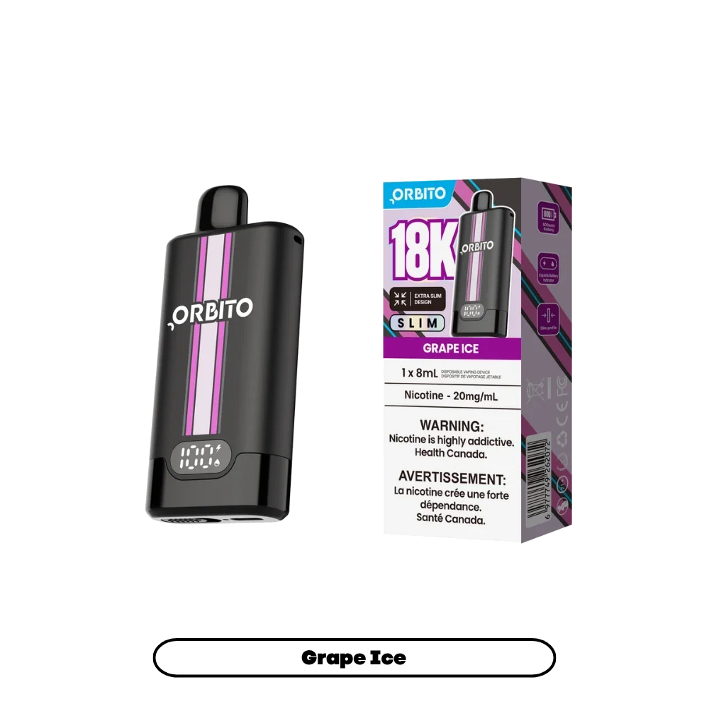 Grape Ice Orbito Slim - Disposable Vape 18K