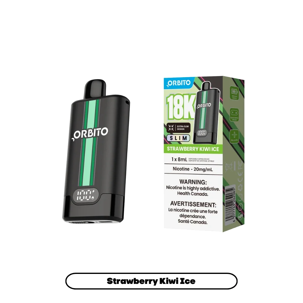 Strawberry Kiwi Ice Orbito Slim - Disposable Vape 18K