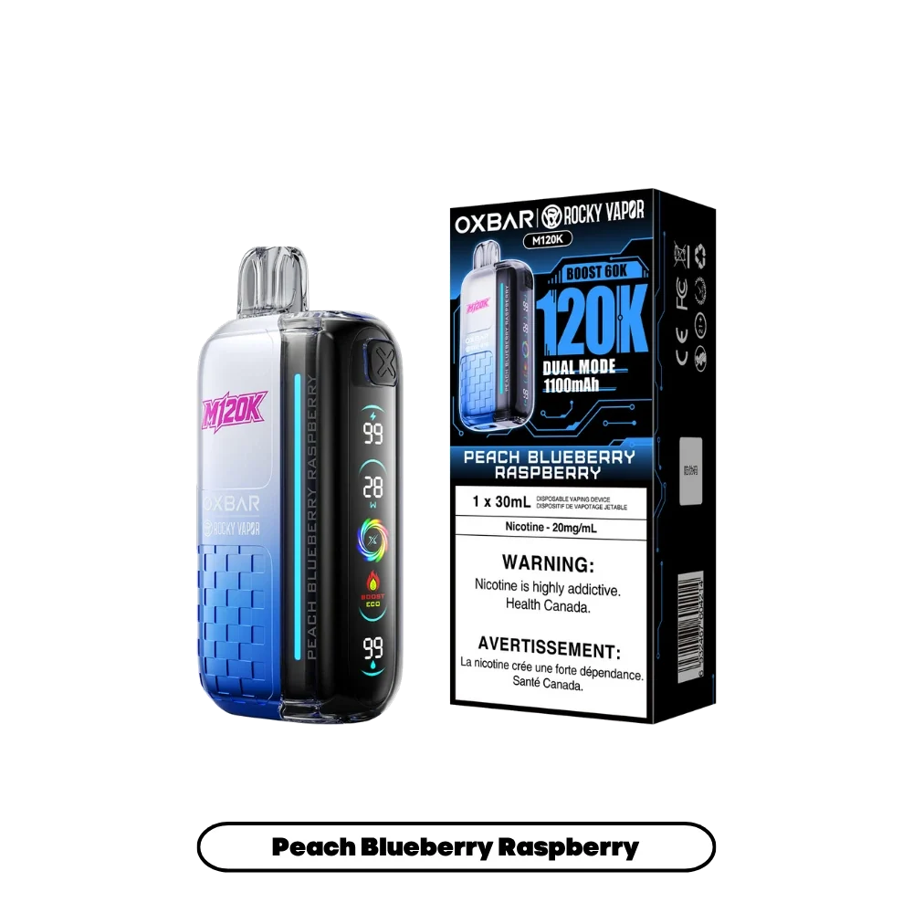 Peach Blueberry Raspberry Oxbar M120K - Disposable Vape