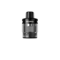 Voopoo PnP X Pod Tank DTL, black and clear, with a transparent e-liquid reservoir and black mouthpiece.