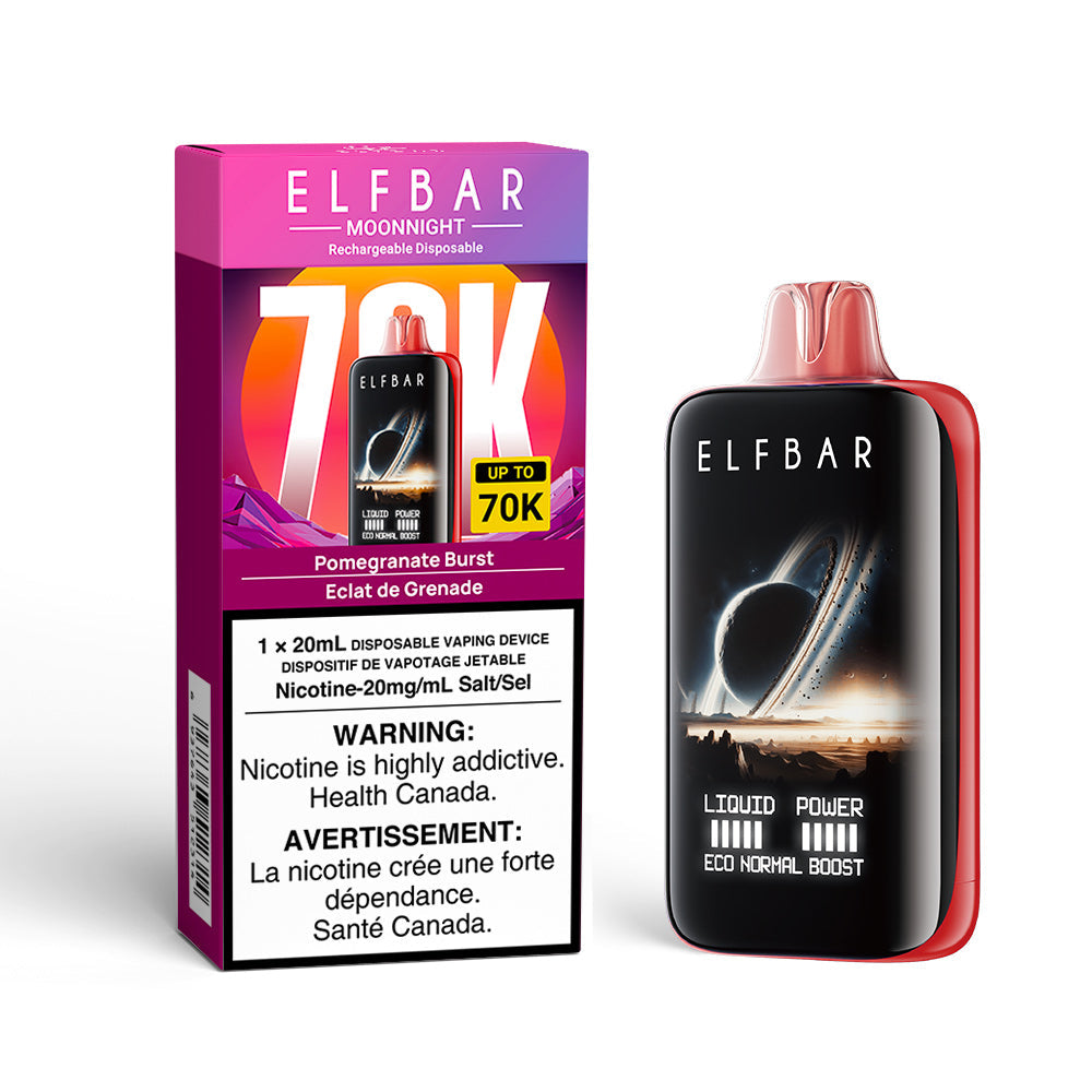 Pomegranate Burst ELF Bar MoonNight 70K - Disposable Vape