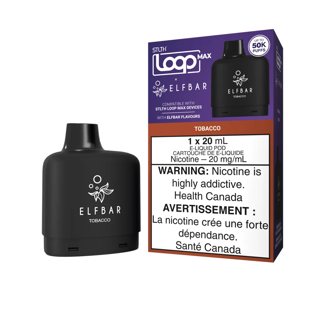 Tobacco Stlth Loop Max x Elf Bar Pod 50K by STLTH LOOP MAX x ELFBAR