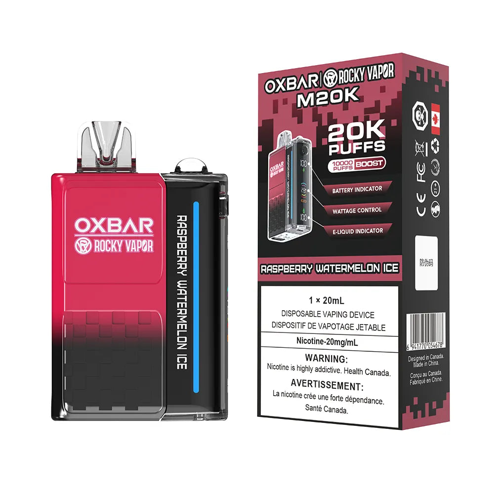 Raspberry Watermelon Ice Oxbar M20K - Disposable Vape