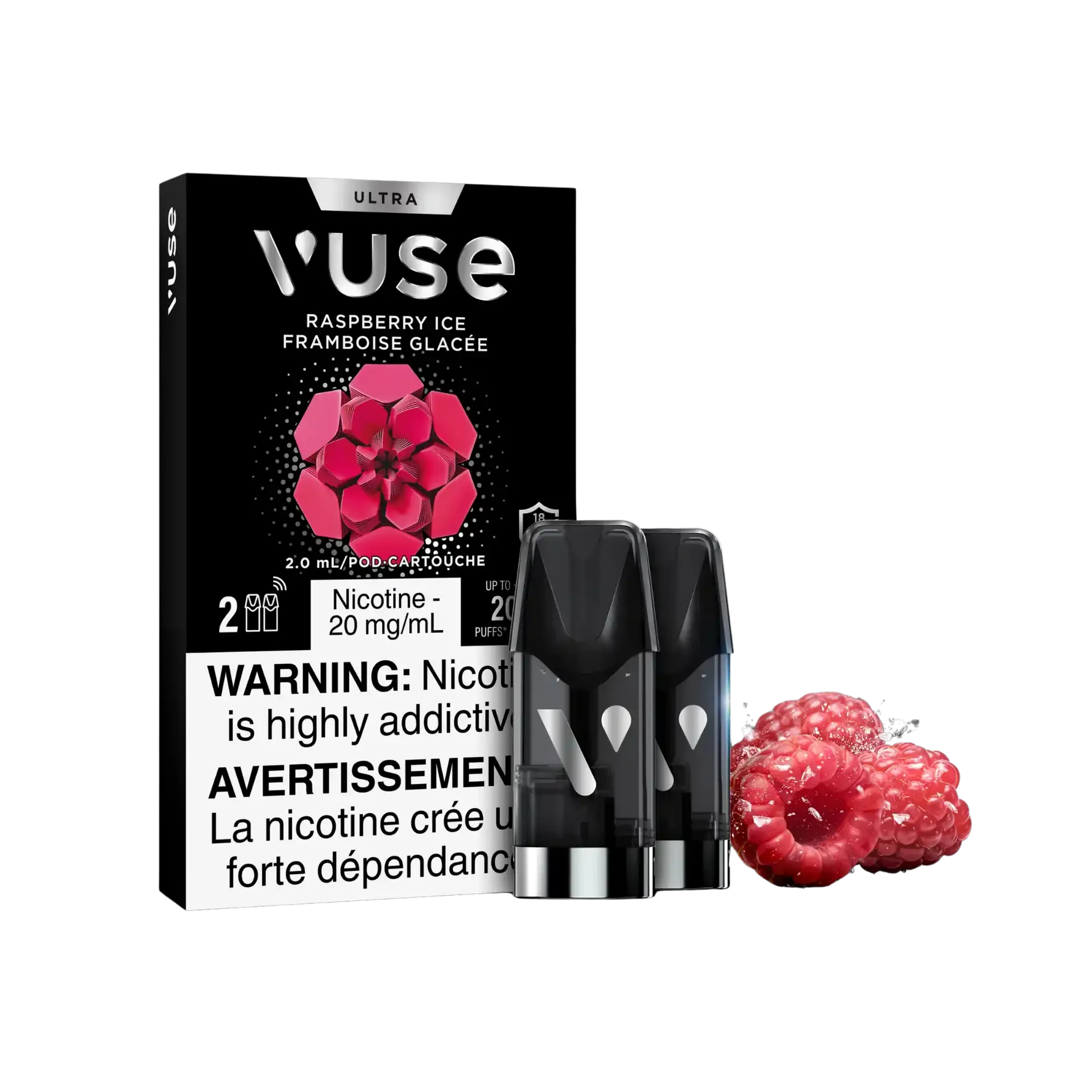 Raspberry Ice Vuse Ultra Pods by VUSE