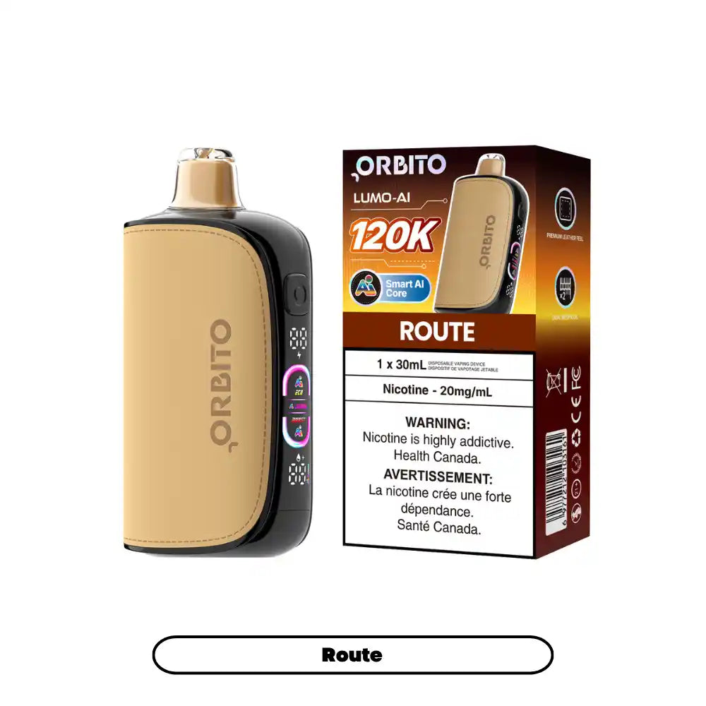 Route Orbito Lumo AI 30mL - Disposable Vape 120K