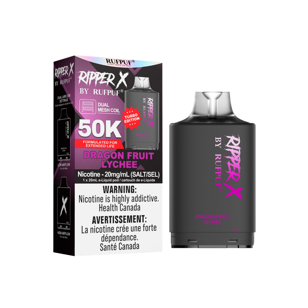 Dragon Fruit Lychee Rufpuf Ripper X Pods 50K